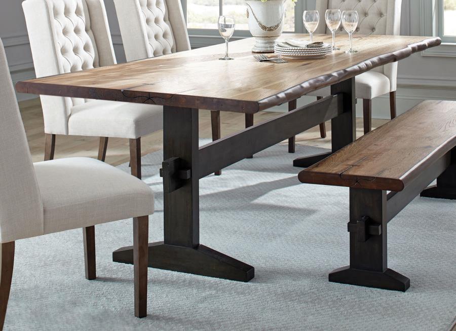 Coaster Fine Furniture Bexley - Live Edge Dining Table - Natural Honey | Meri Furniture