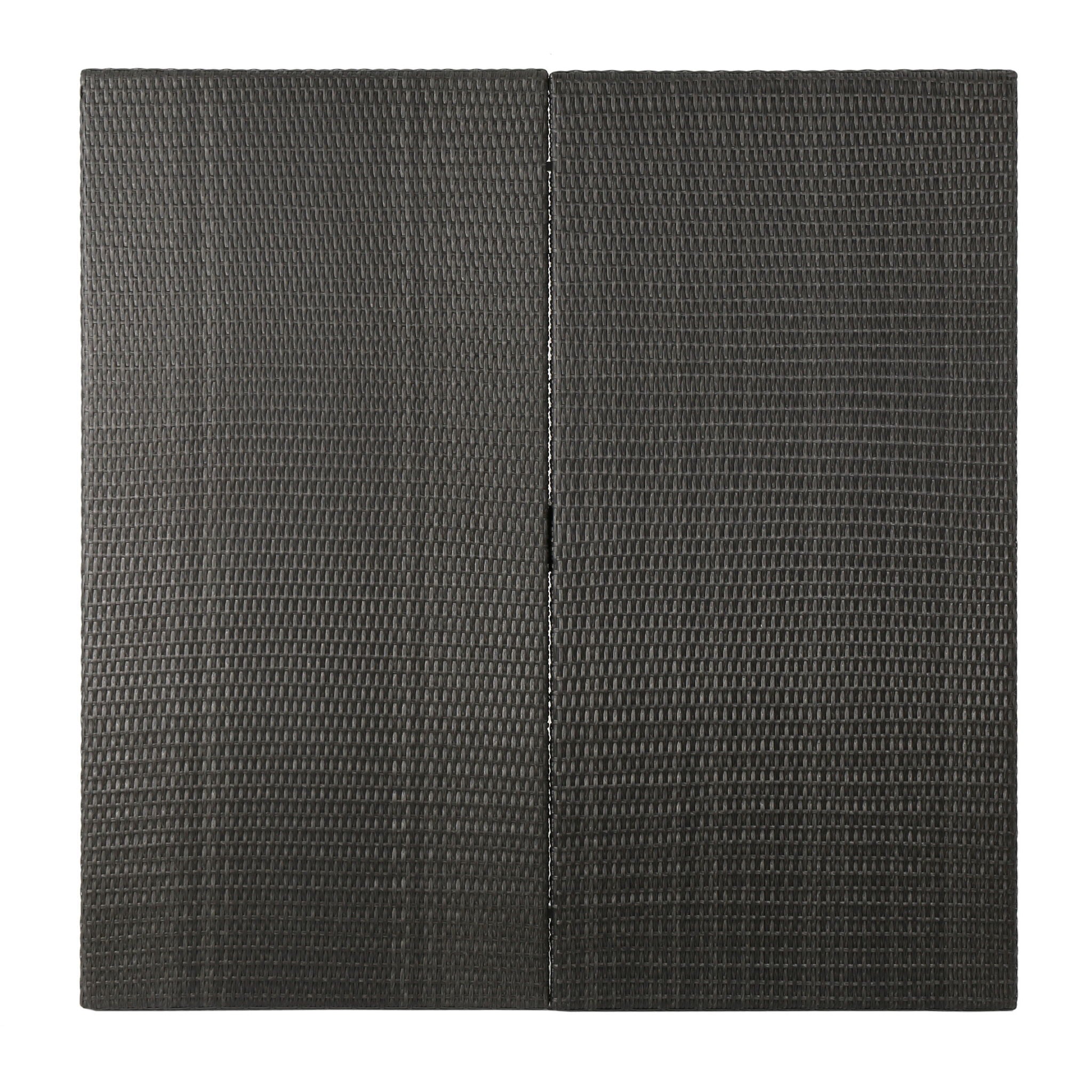 Outdoor Square Rattan Wicker Dining Table - Gray