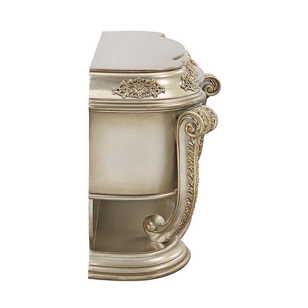 ACME Danae - Server - Champagne & Gold Finish | Meri Furniture