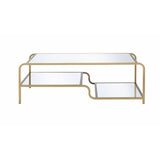 Astrid - Coffee Table - Gold & Mirror