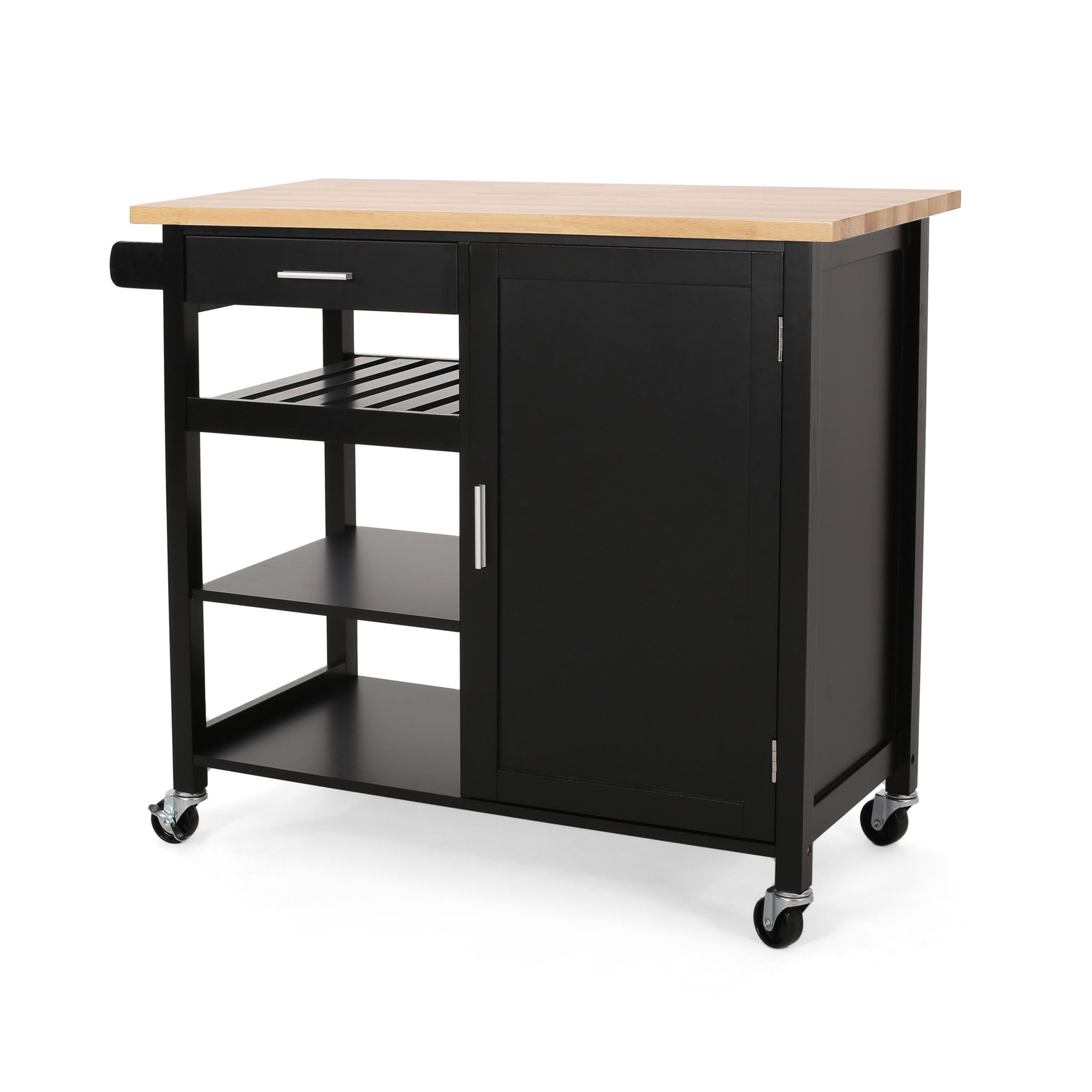 Contemporary Design Kitchen Cart With Wheels