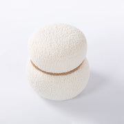 Snowman Stool With Cushion And Solid Wood Frame