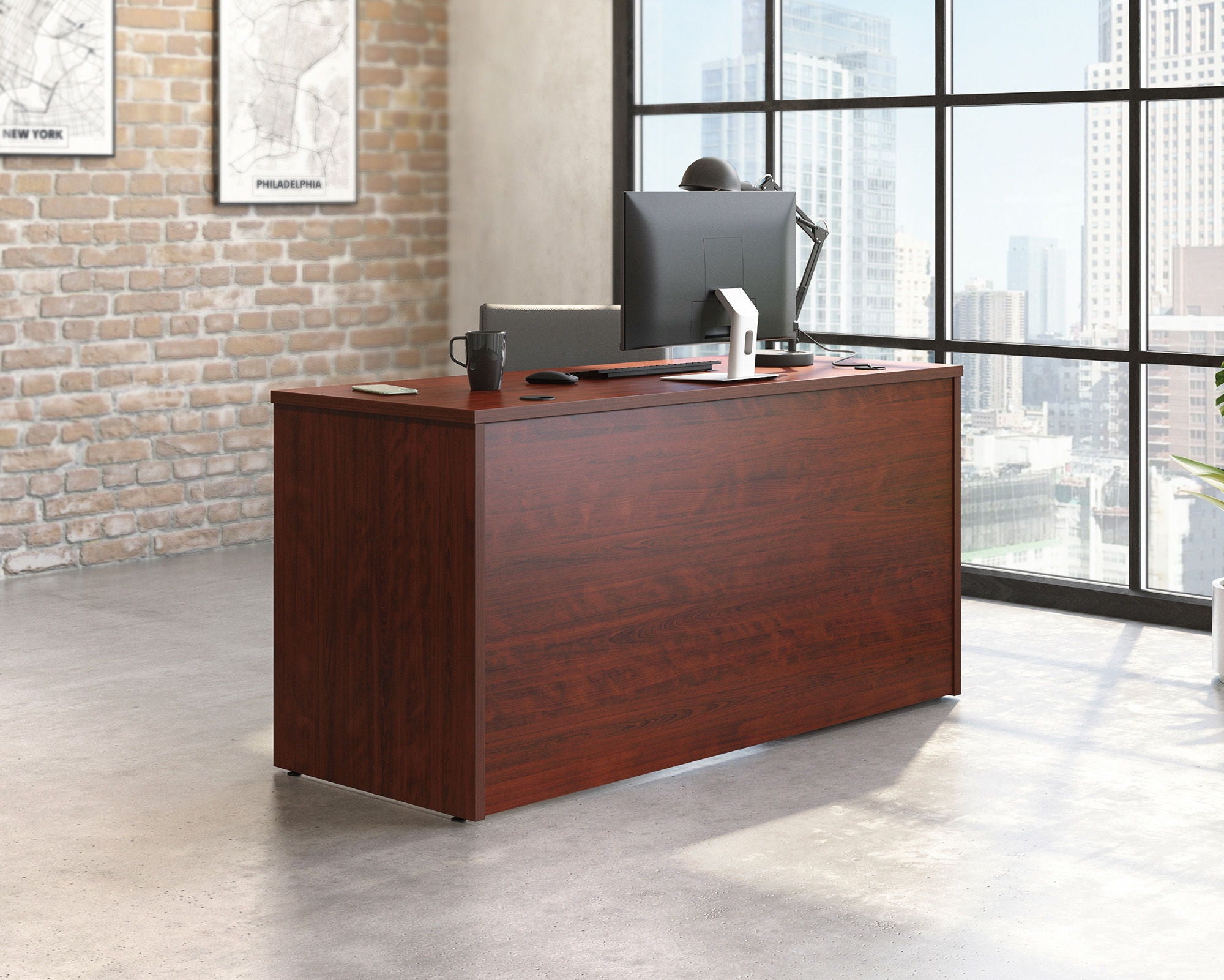 Commercial Desk 60" x 24" in Classic Cherry