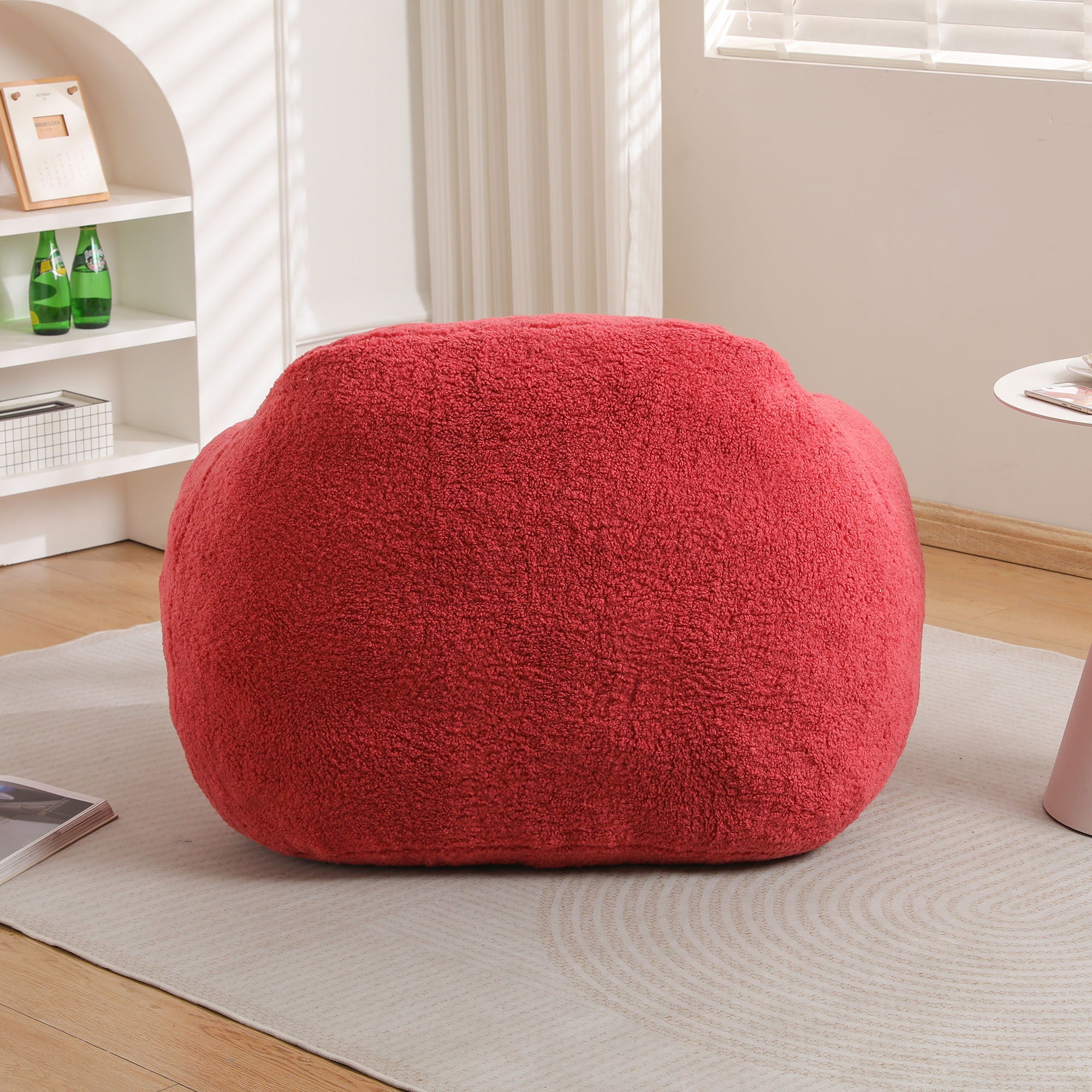 Giant Bean Bag Chair, Spacious Memory Foam With Armrests