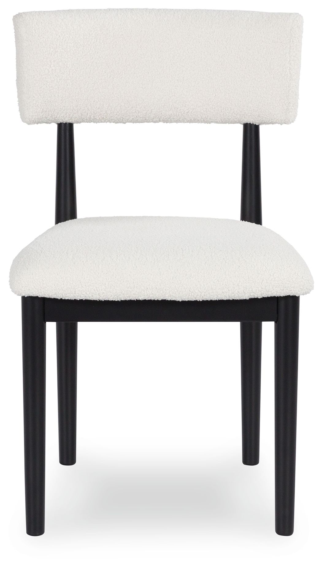 Signature Design by Ashley® Xandrum - White / Black - Dining Upholstered Side Chair (Set of 2) | Meri Furniture