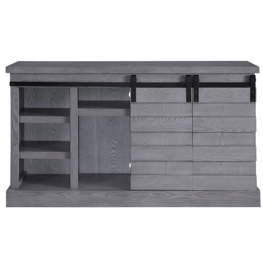 ACME Amrita - TV Stand - Gray Oak | Meri Furniture