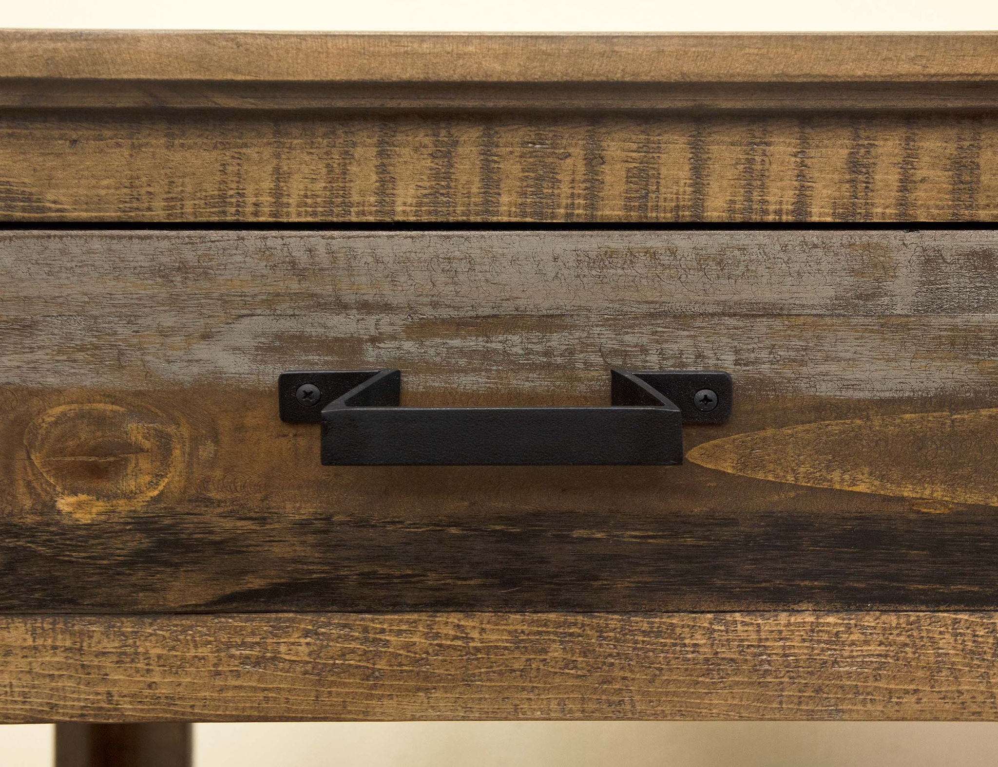 Loft - Sofa Table With 2 Drawers - Two Tone Gray / Brown