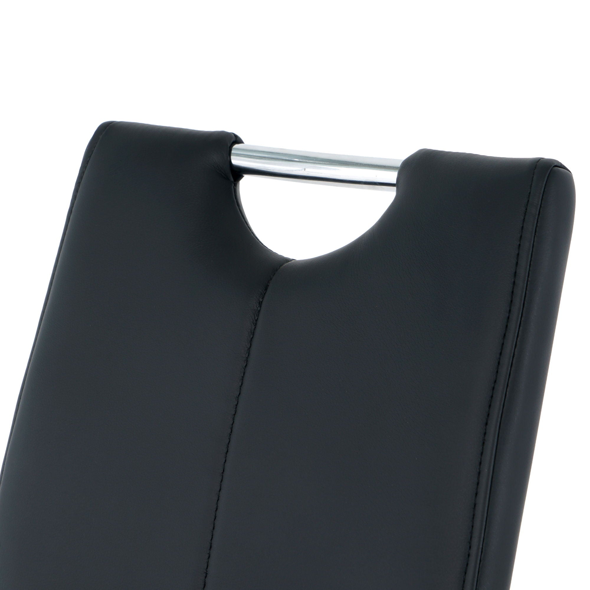 Modern Dining Chairs With Padded Seat And Metal Legs