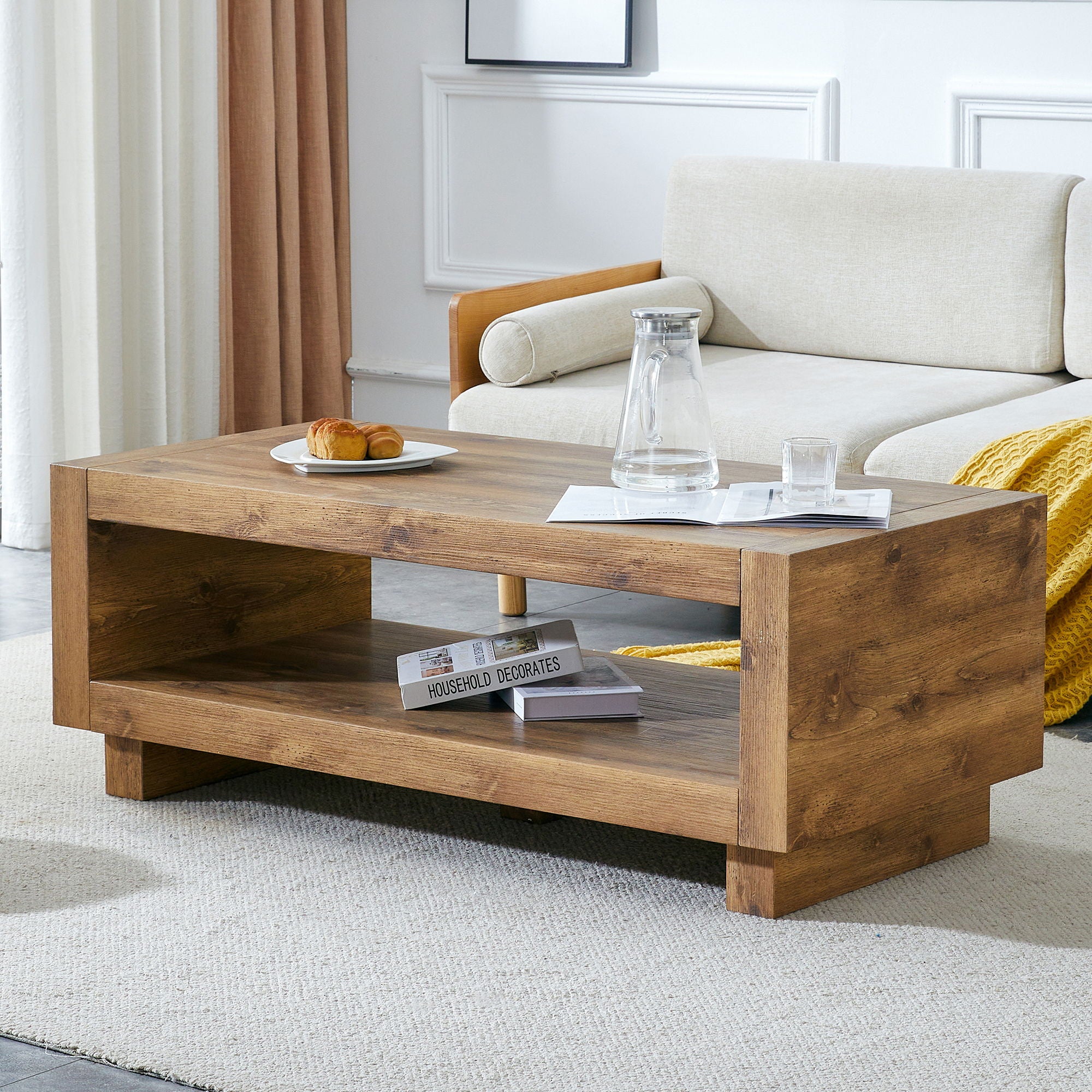 Modern Minimalist Rectangular Coffee Table