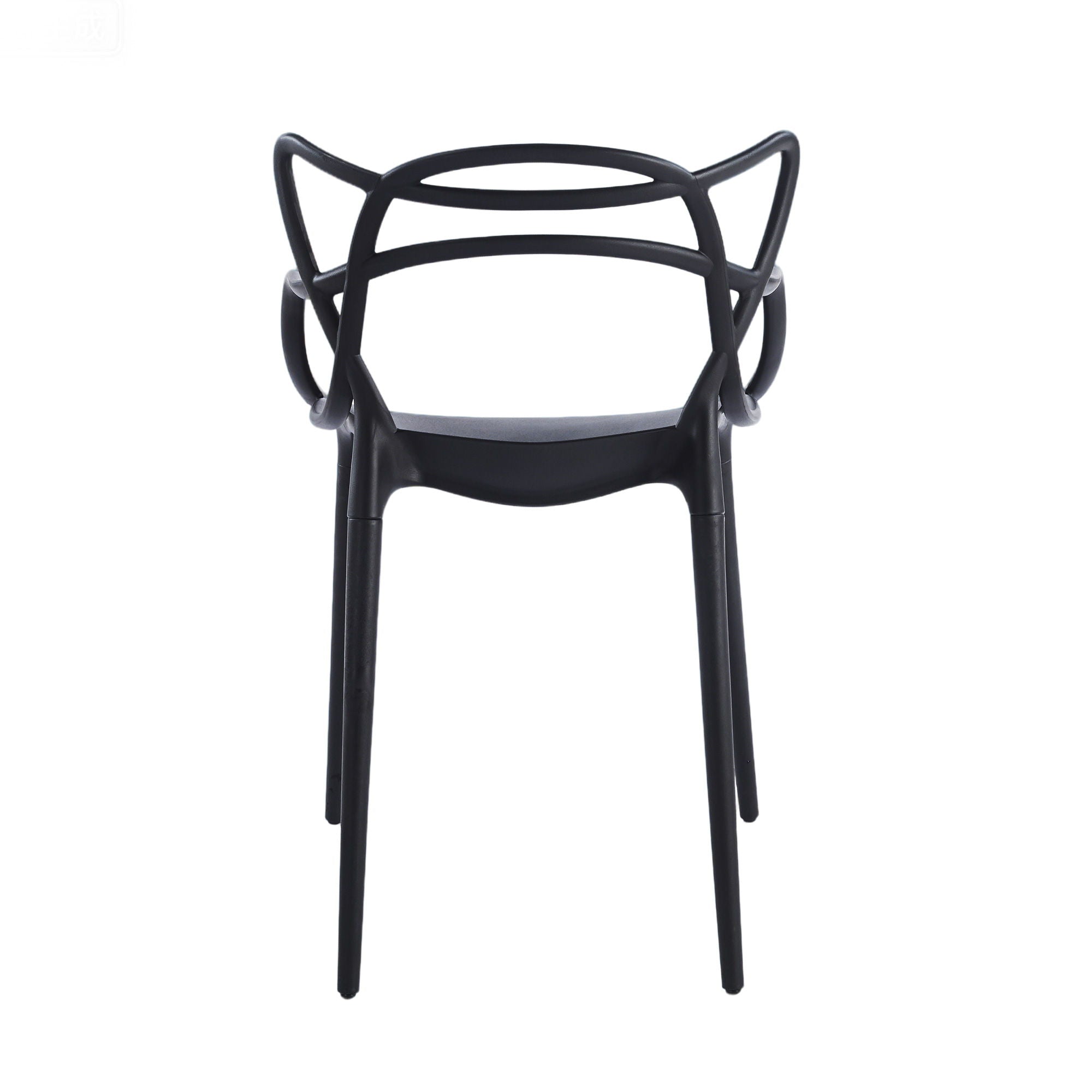 Dining Chair (Set of 4) - Black - Plastic