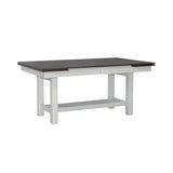 Liberty Furniture Brook Bay - Trestle Table - White & Brown | Meri Furniture