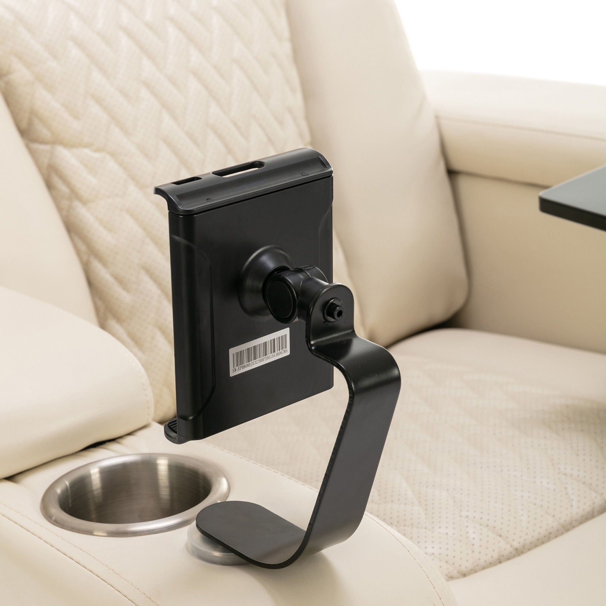 270 Degree Swivel Power Recliner With Tray Table, Phone Holder, Cup Holder, USB Port