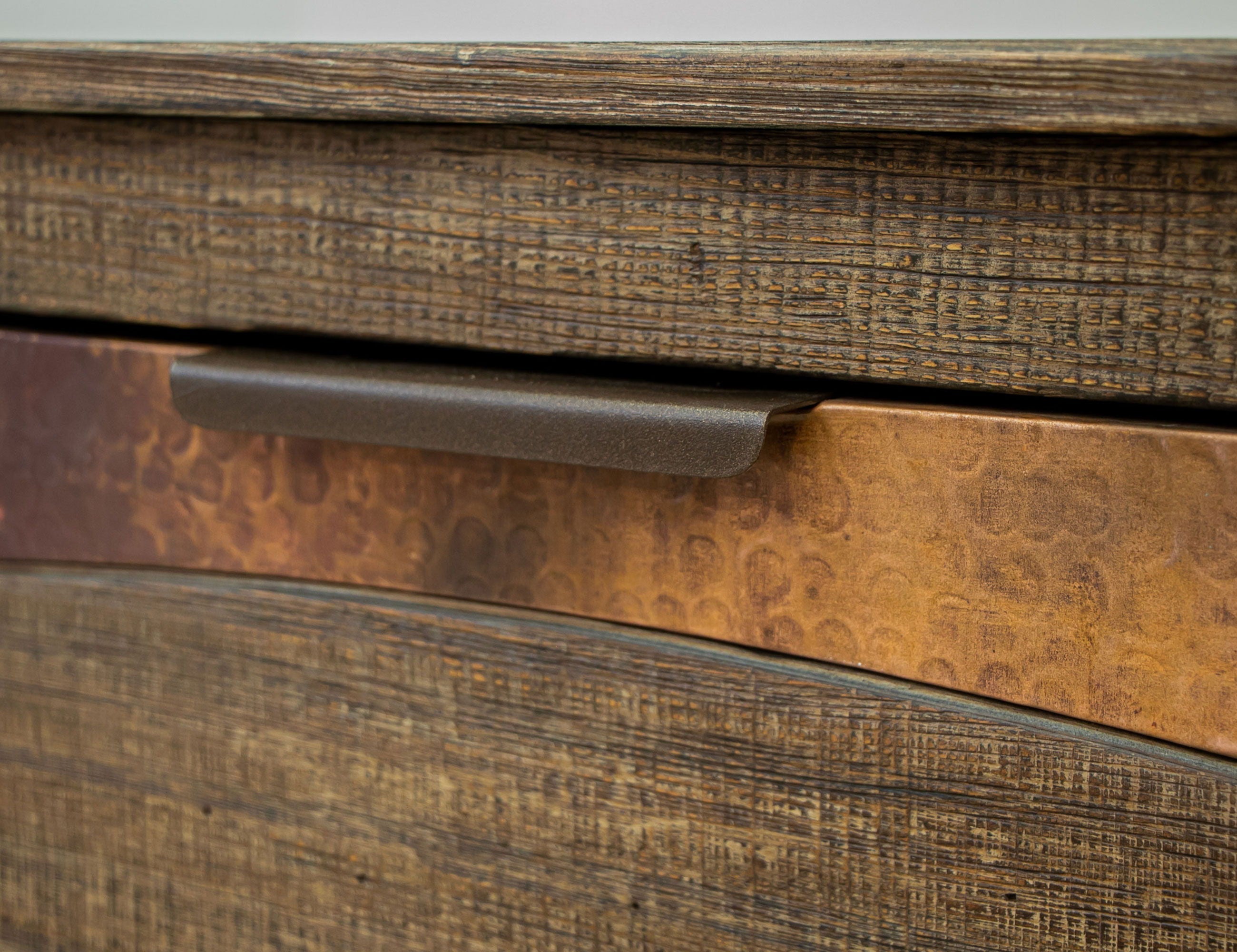 International Furniture Direct Blackburn - Nightstand - Charred Brown | Meri Furniture