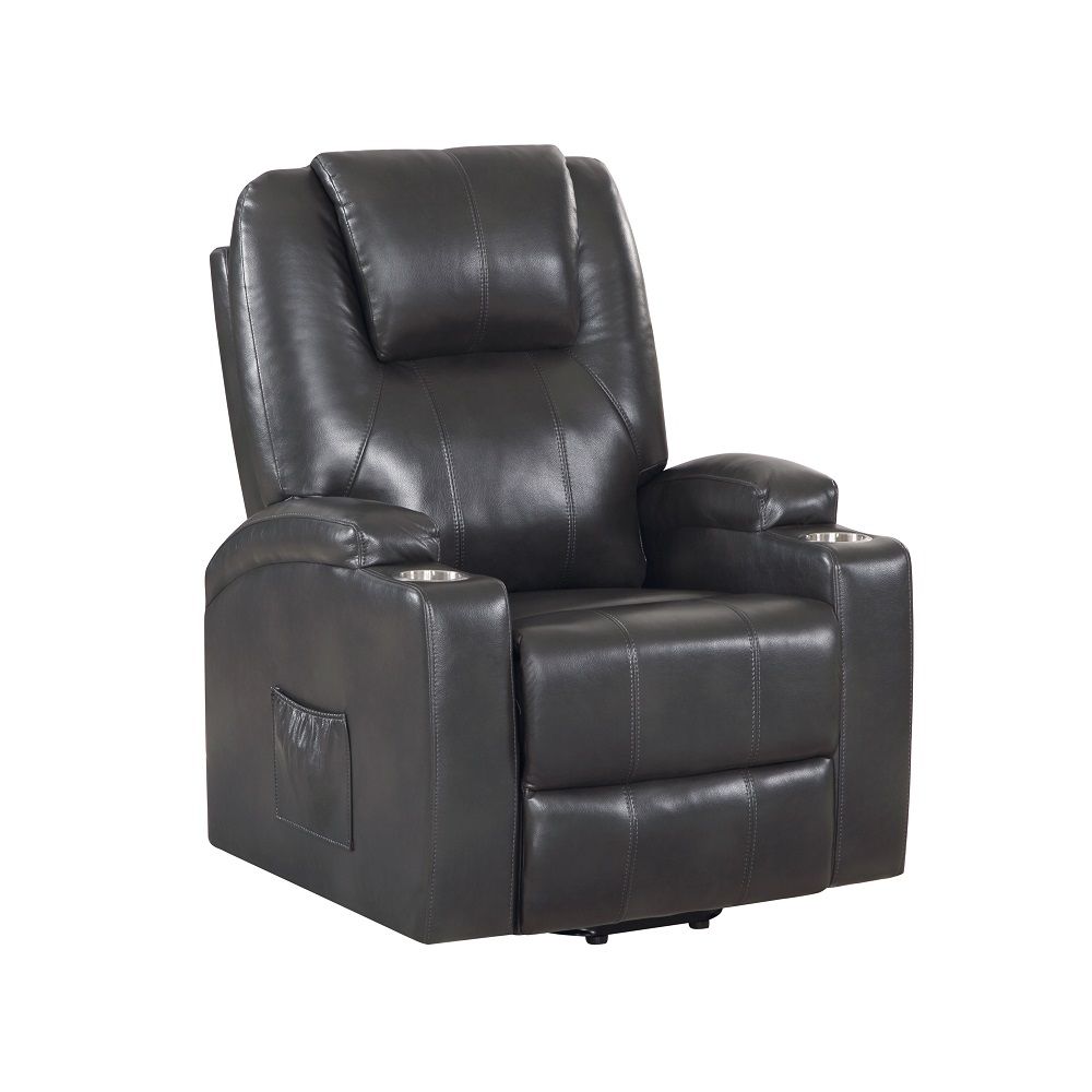 ACME Seat Construction: Pocket Coil Tight Seat & Back Cushion Power Lift 2 Cup Holders Included Cushion Thickness: 6" | Meri Furniture