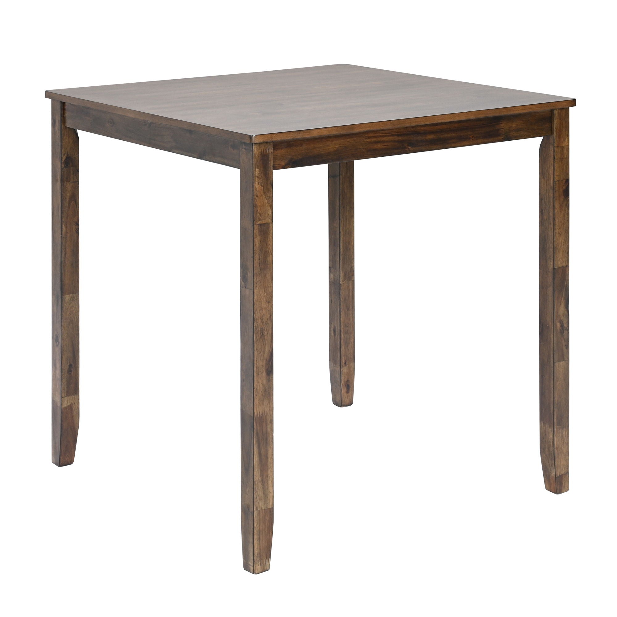 5 Pieces Dining Table Set, Counter Height Kitchen Table Set With Square Table And 4 Upholstered Chairs