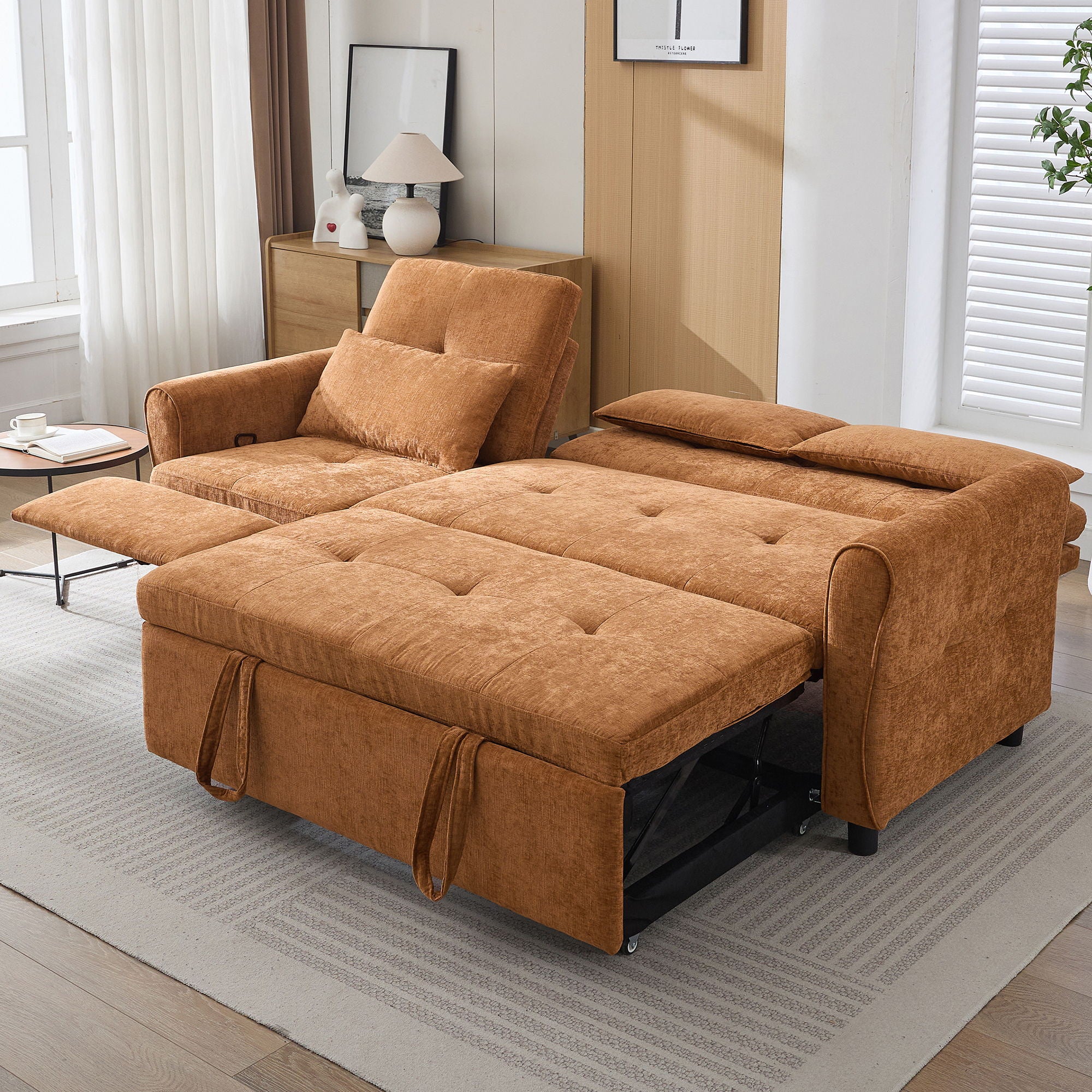 3 Seater Sofa Bed And Reversible Recliner