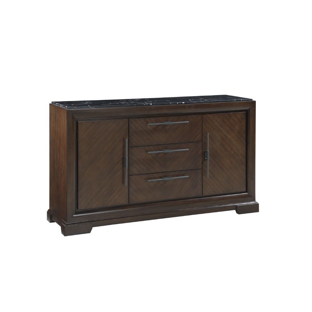 ACME Selma - Server - Marble & Tobacco | Meri Furniture