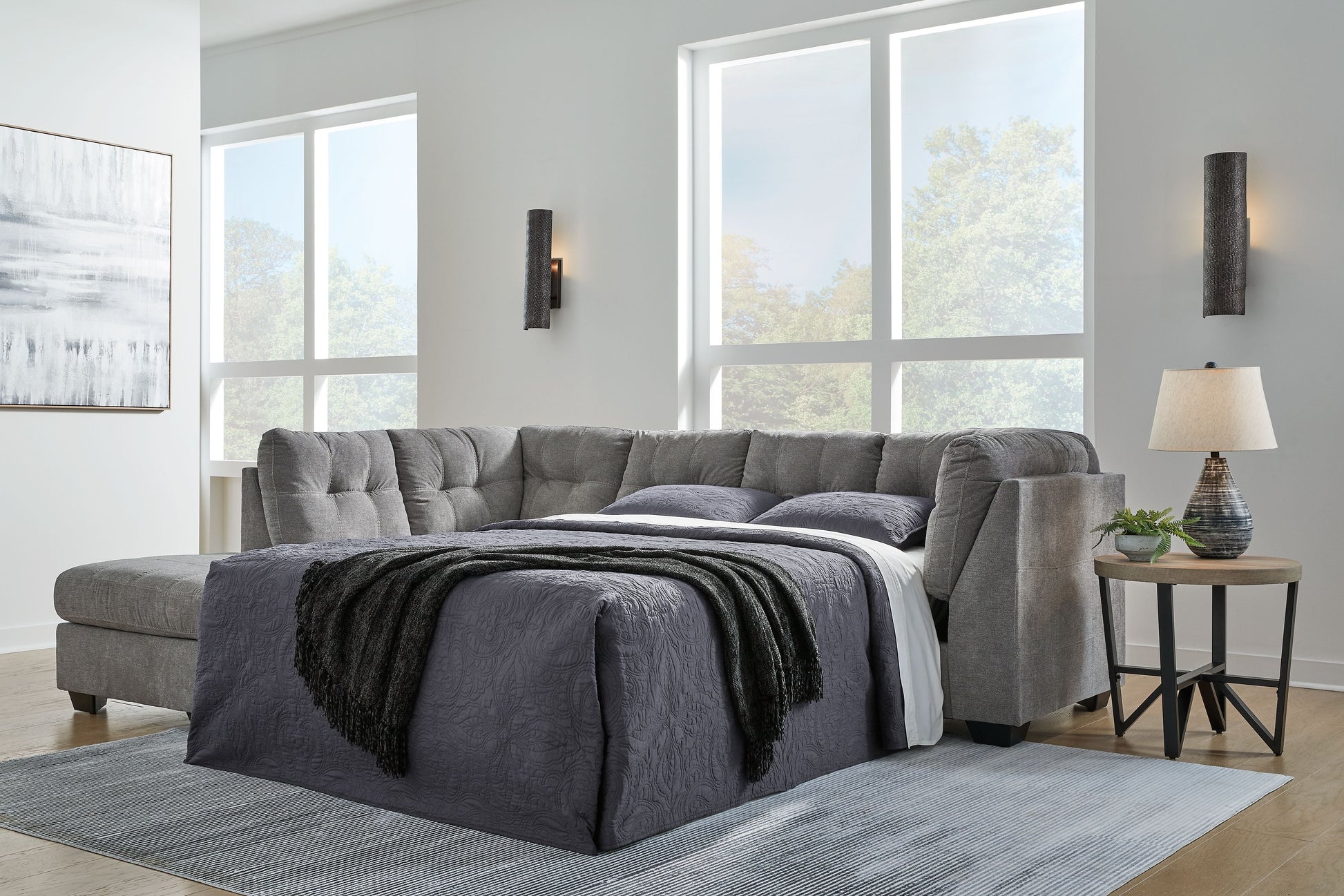 Signature Design by Ashley® Marleton - Sleeper Sectional | Meri Furniture
