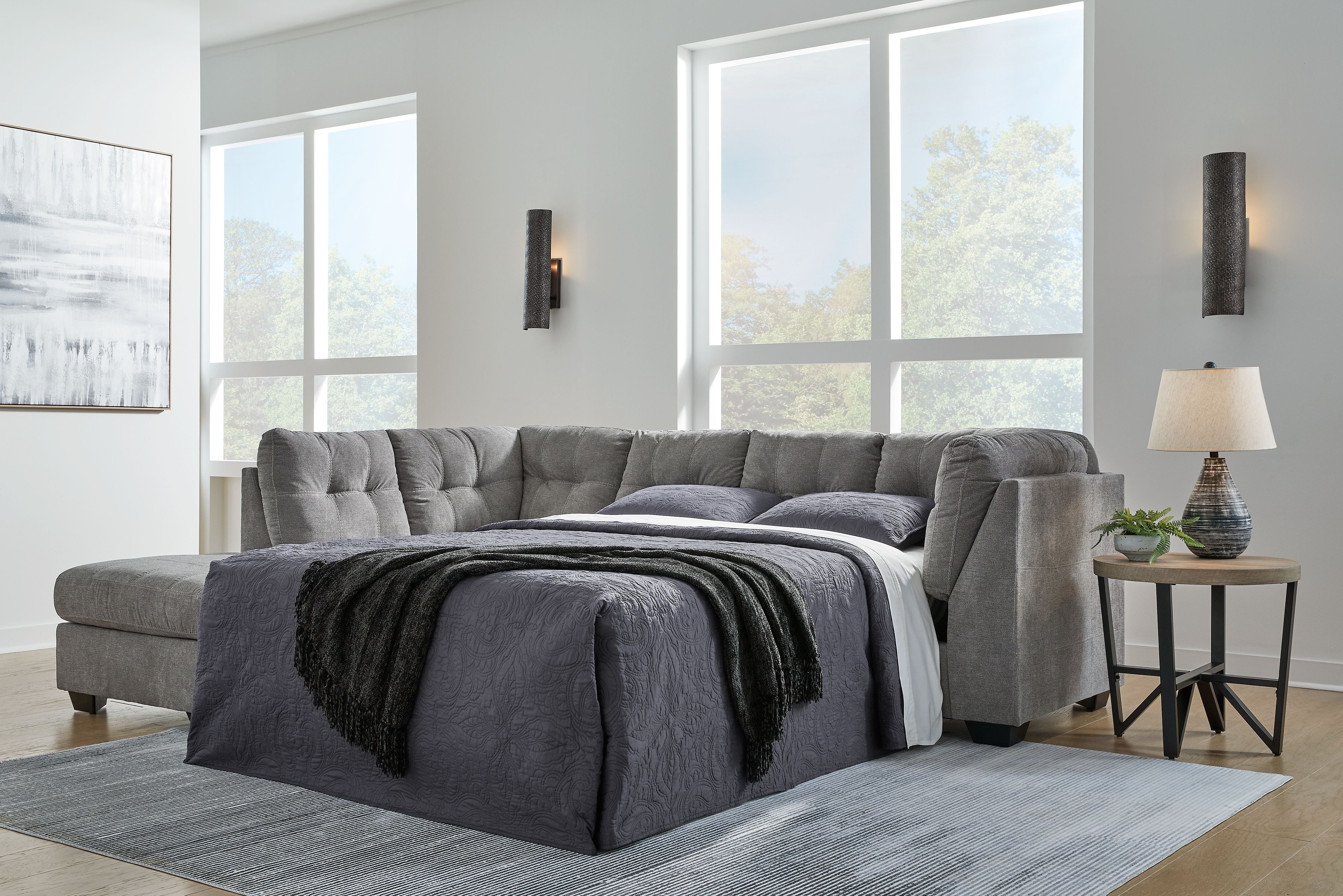 Signature Design by Ashley® Marleton - Sleeper Sectional | Meri Furniture
