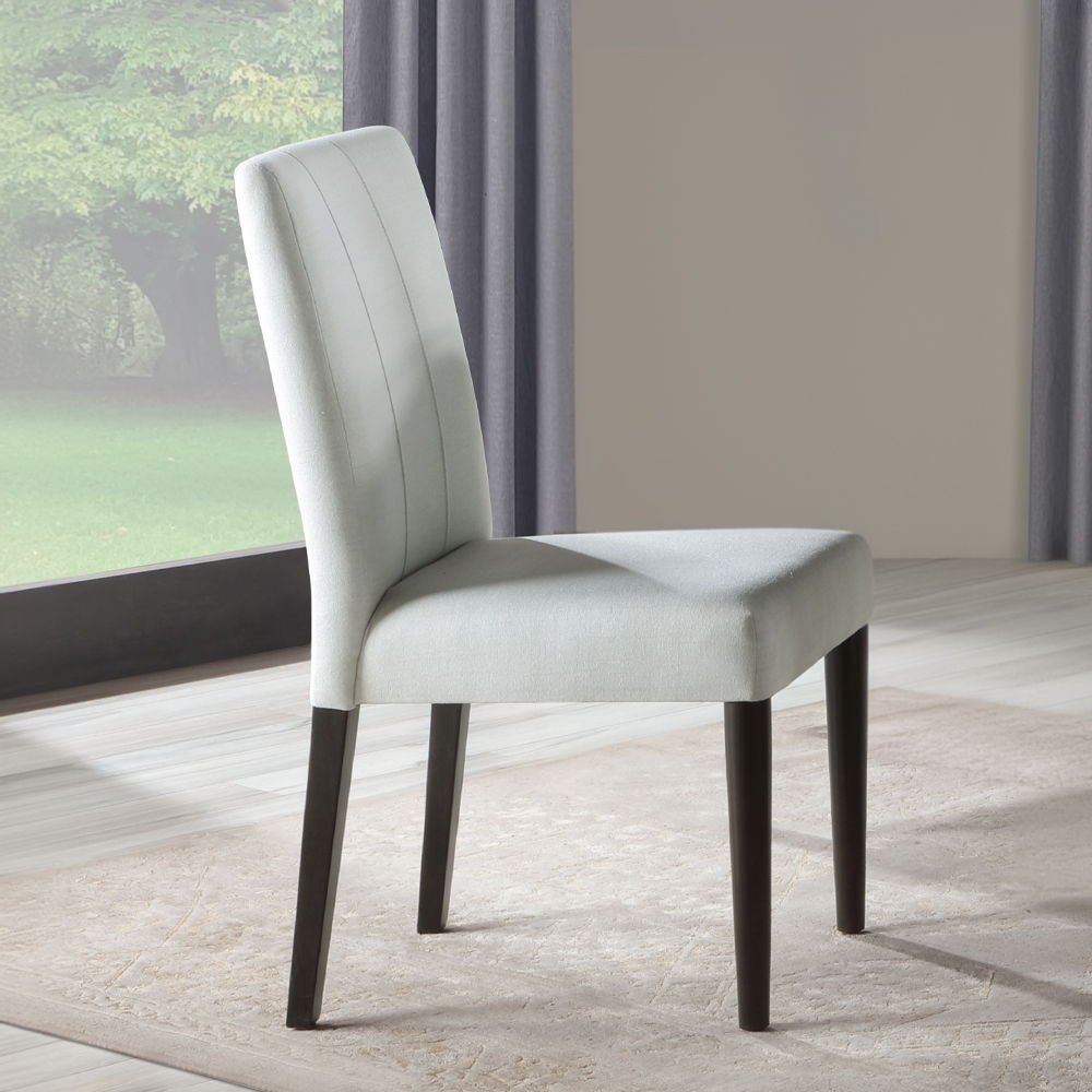 ACME Carena - Side Chair (Set of 2) - White & Brown Finish | Meri Furniture
