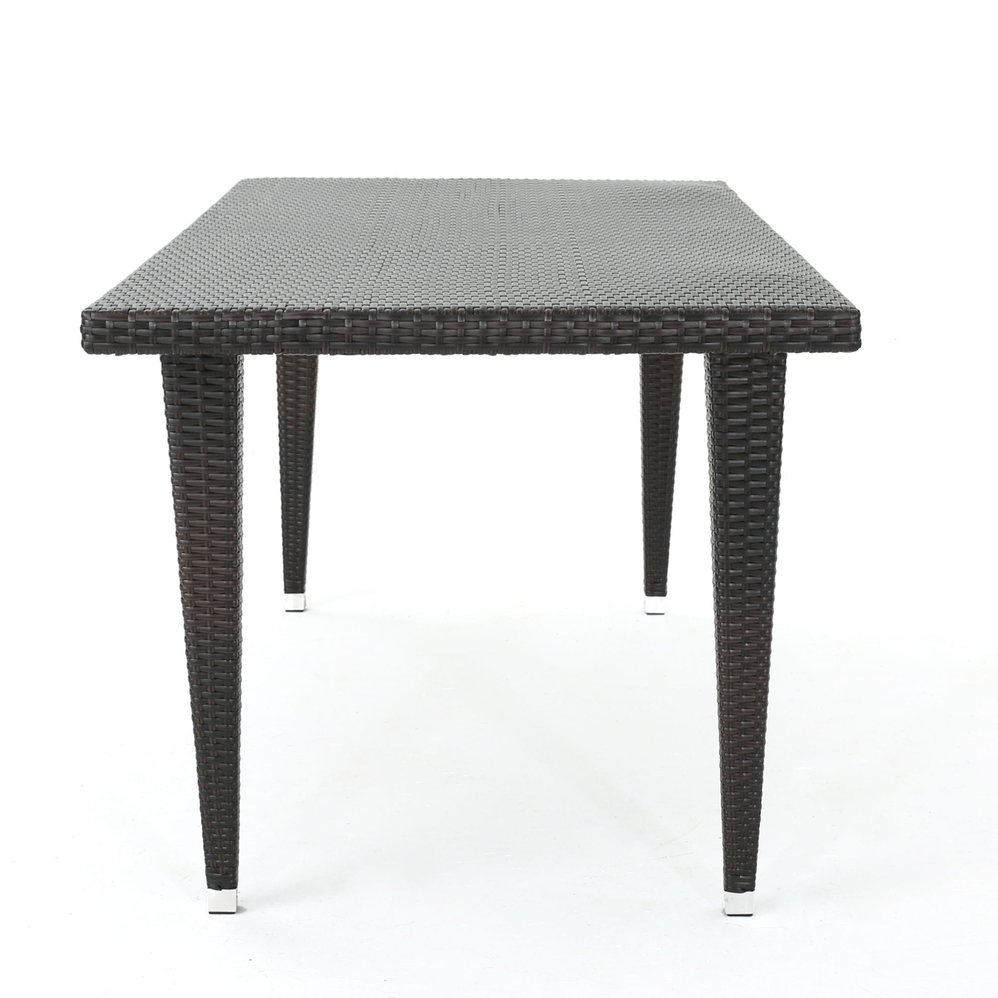 Reflect - Outdoor Dining Table With Rattan Cover - Dark Gray