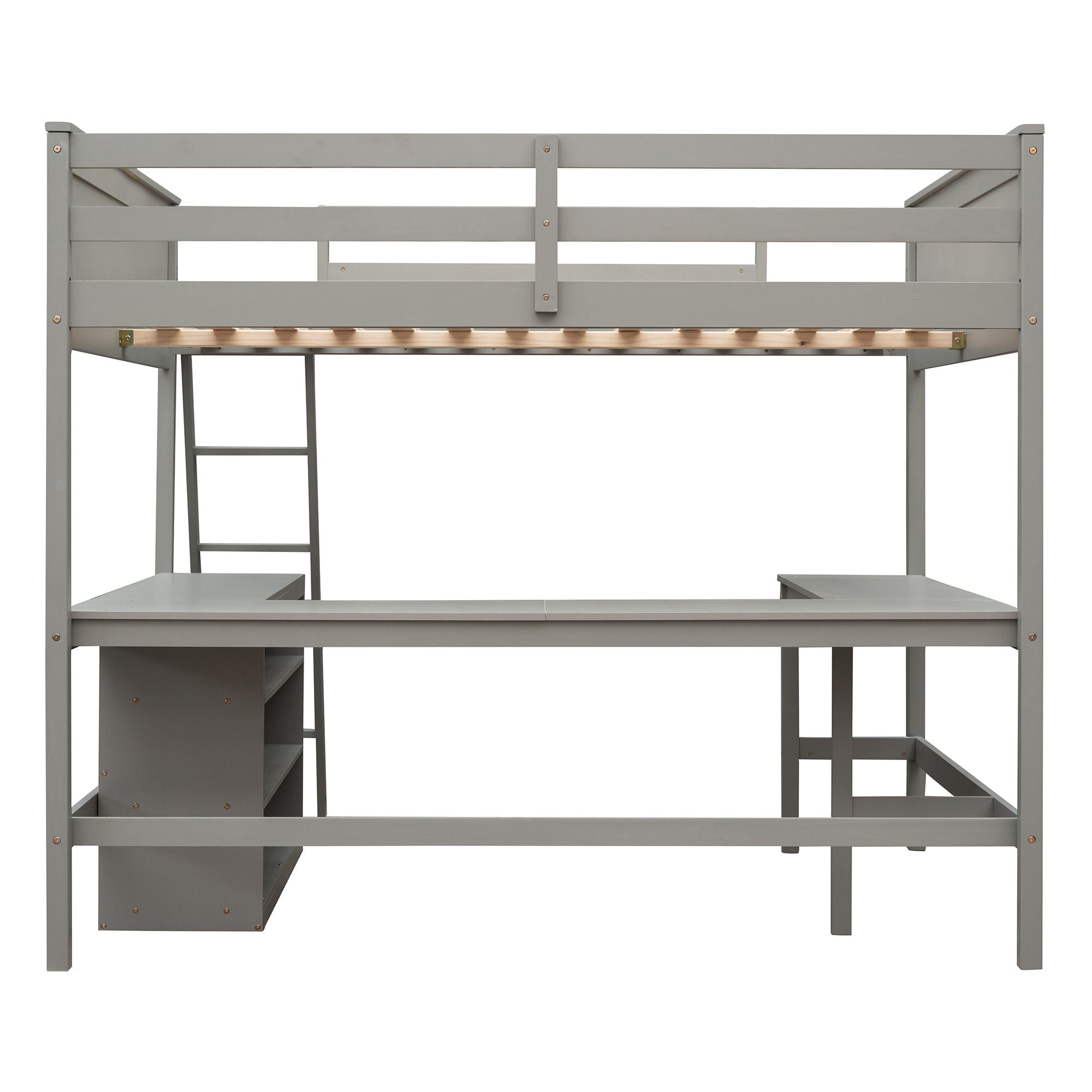 Loft Bed With Shelves With Desk