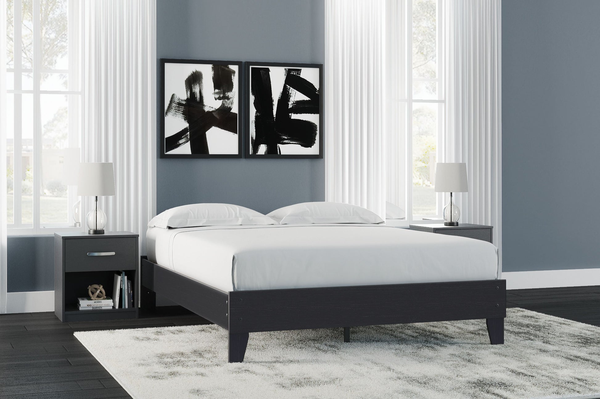 Signature Design by Ashley® Finch - Platform Bed | Meri Furniture