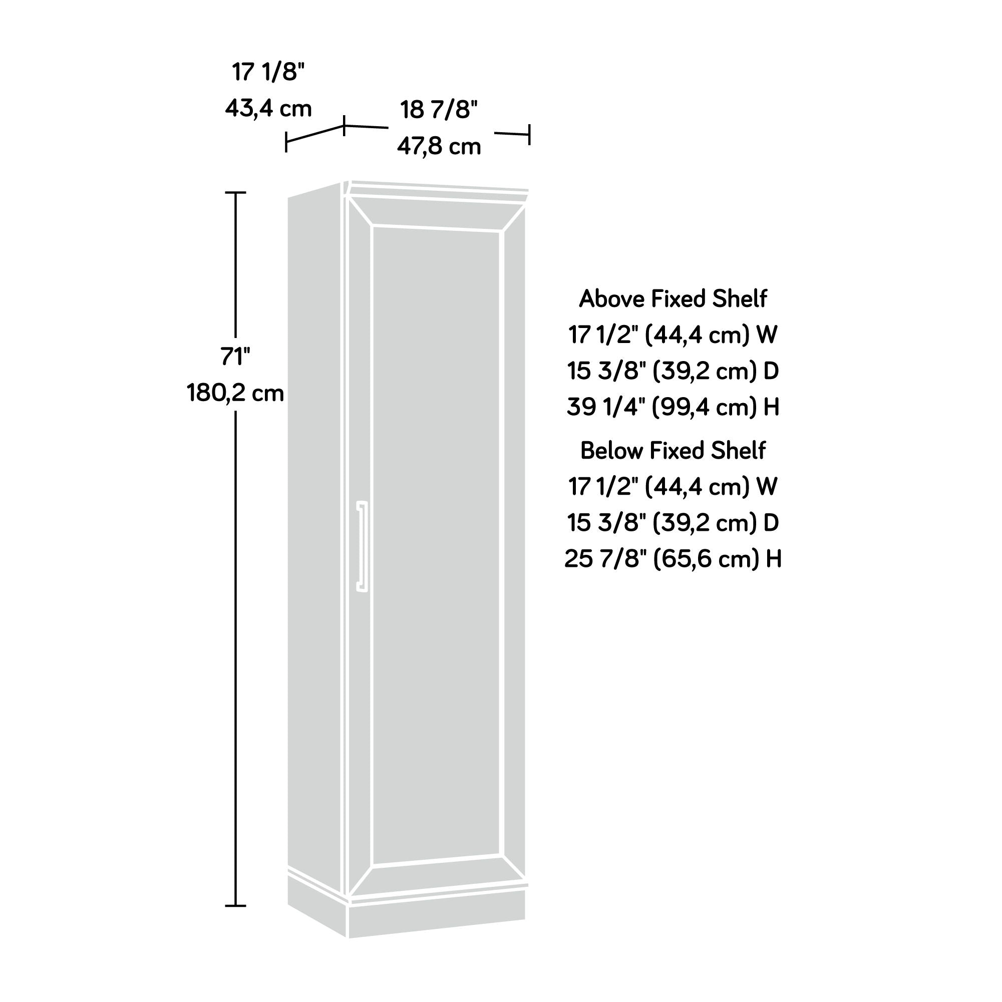 Kitchen Storage Cabinet in Soft White