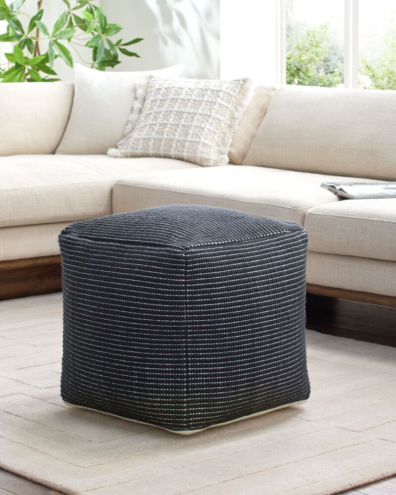 Chunky Grid Pouf