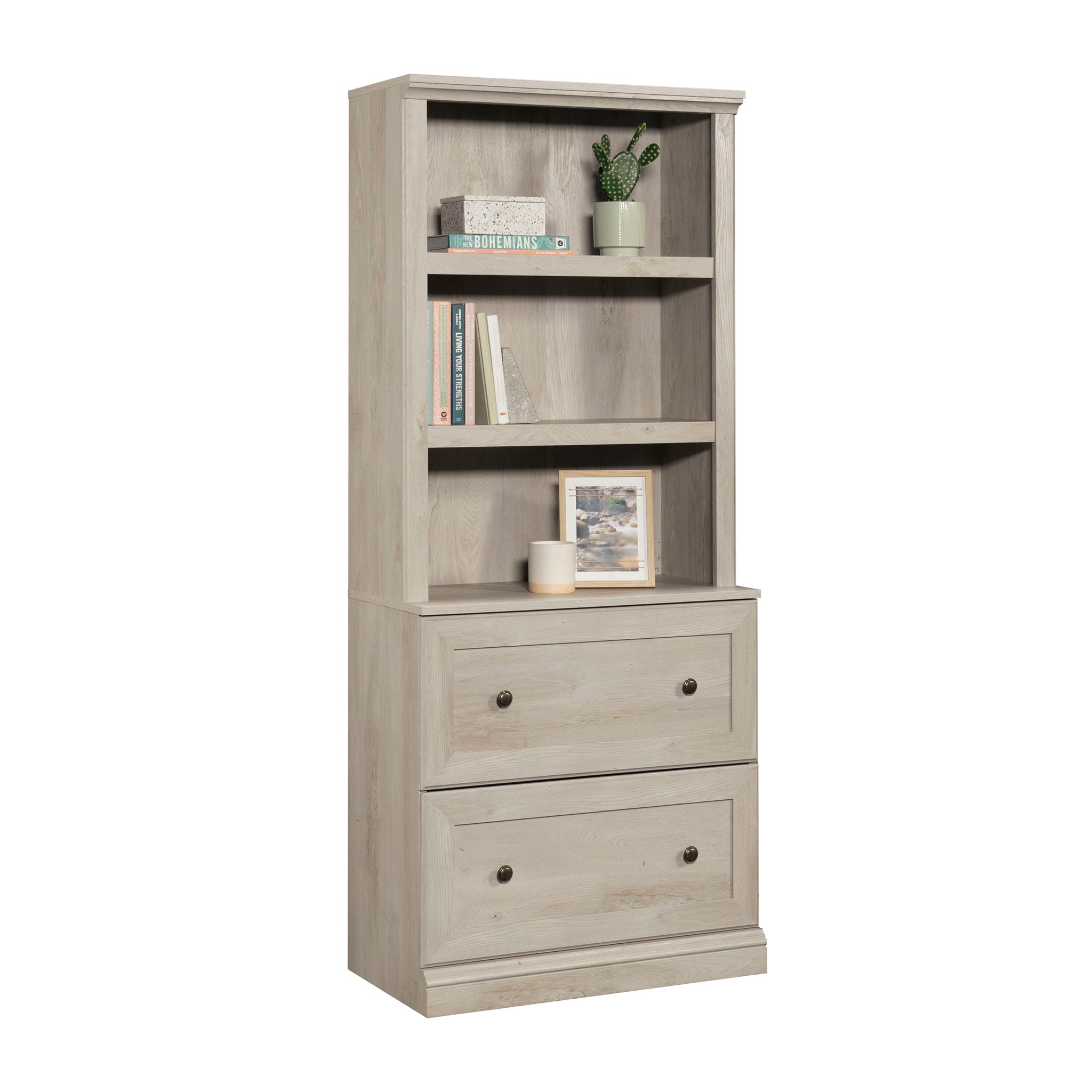Bookcase with Drawers in Chalked Chestnut