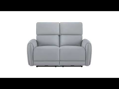 Jeromie - Power Motion Sofa With USB Port - Gray Synthetic Leather