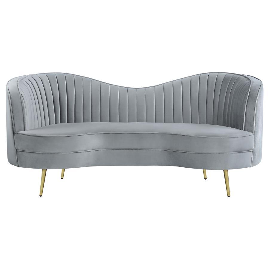 Coaster Fine Furniture Sophia - Upholstered Channel Tufted Loveseat | Meri Furniture