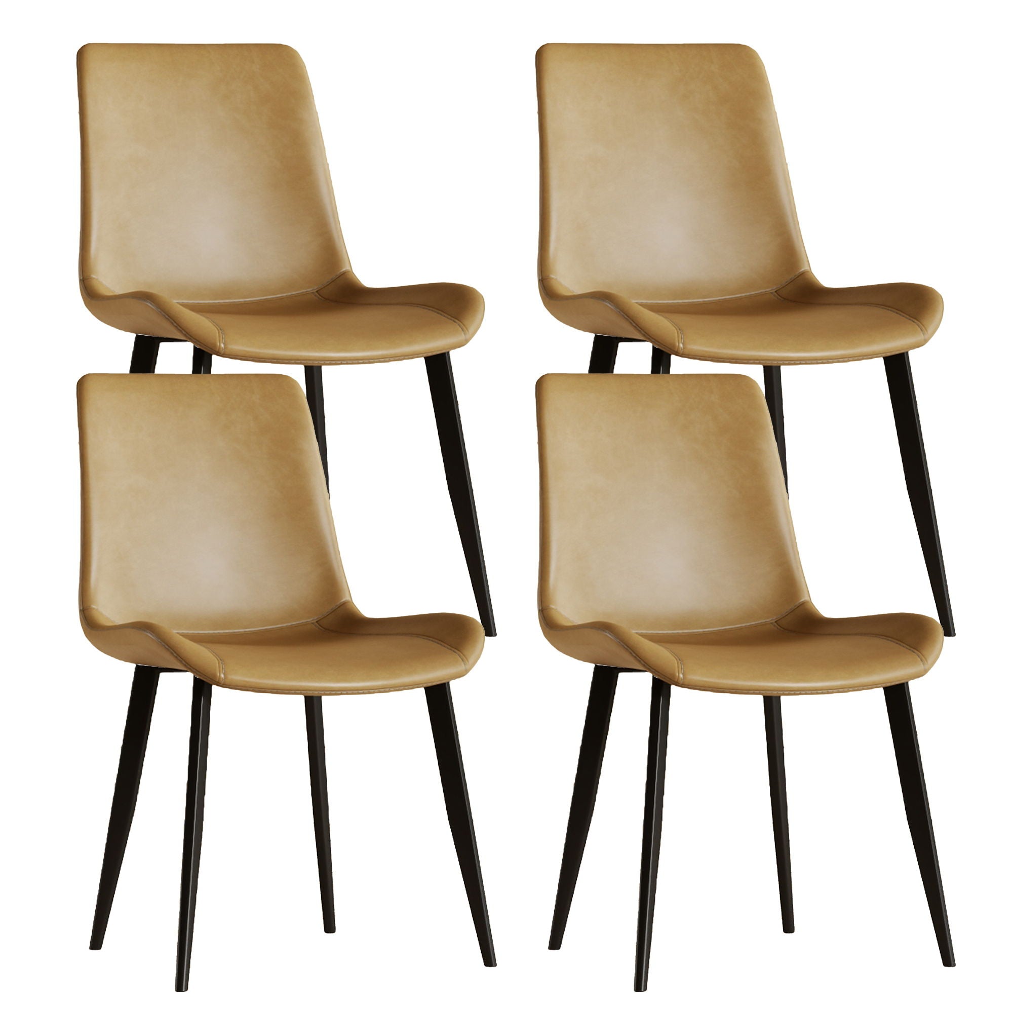 Modern Dining Chair With Carbon Steel Legs