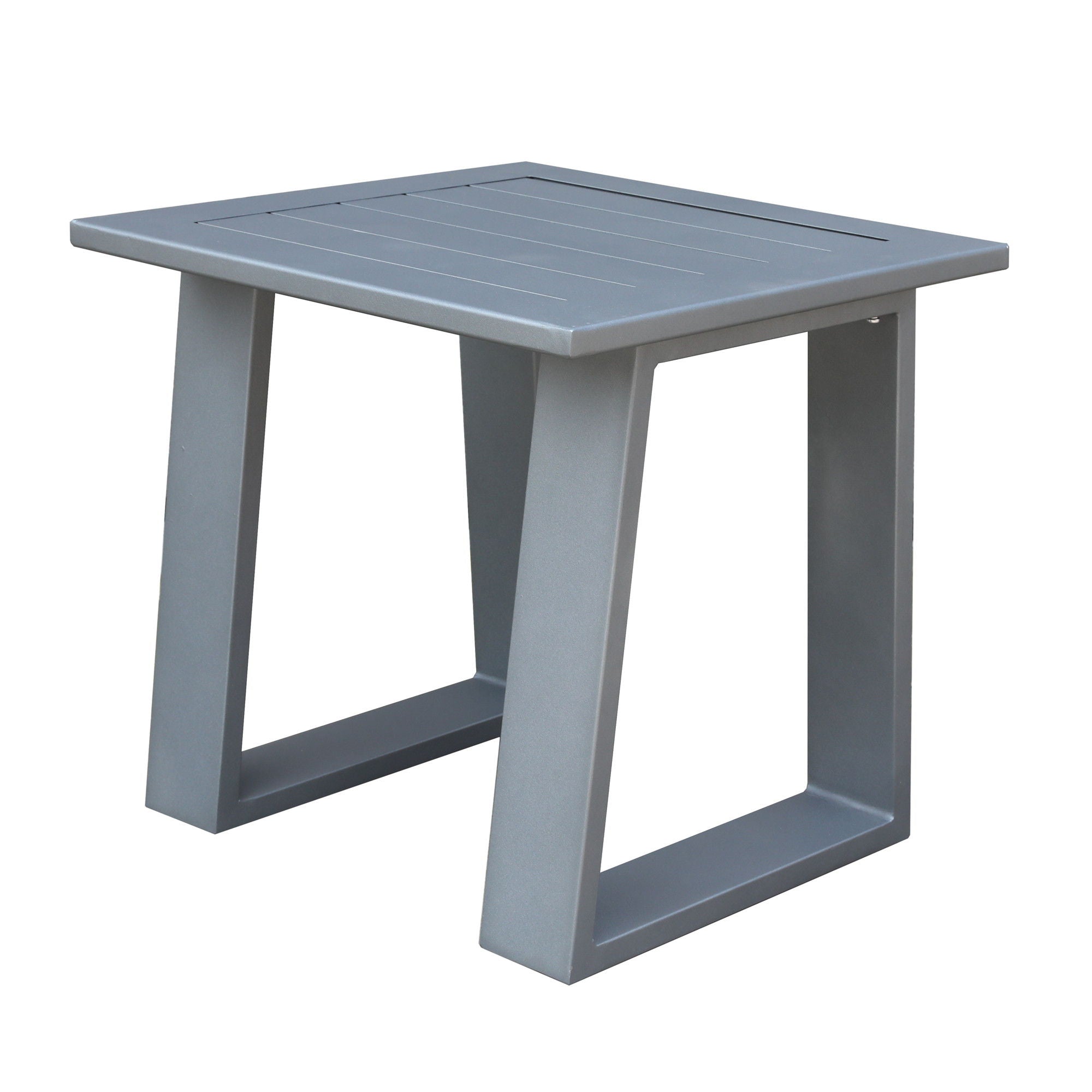 Traditional Style Outdoor Square End Table
