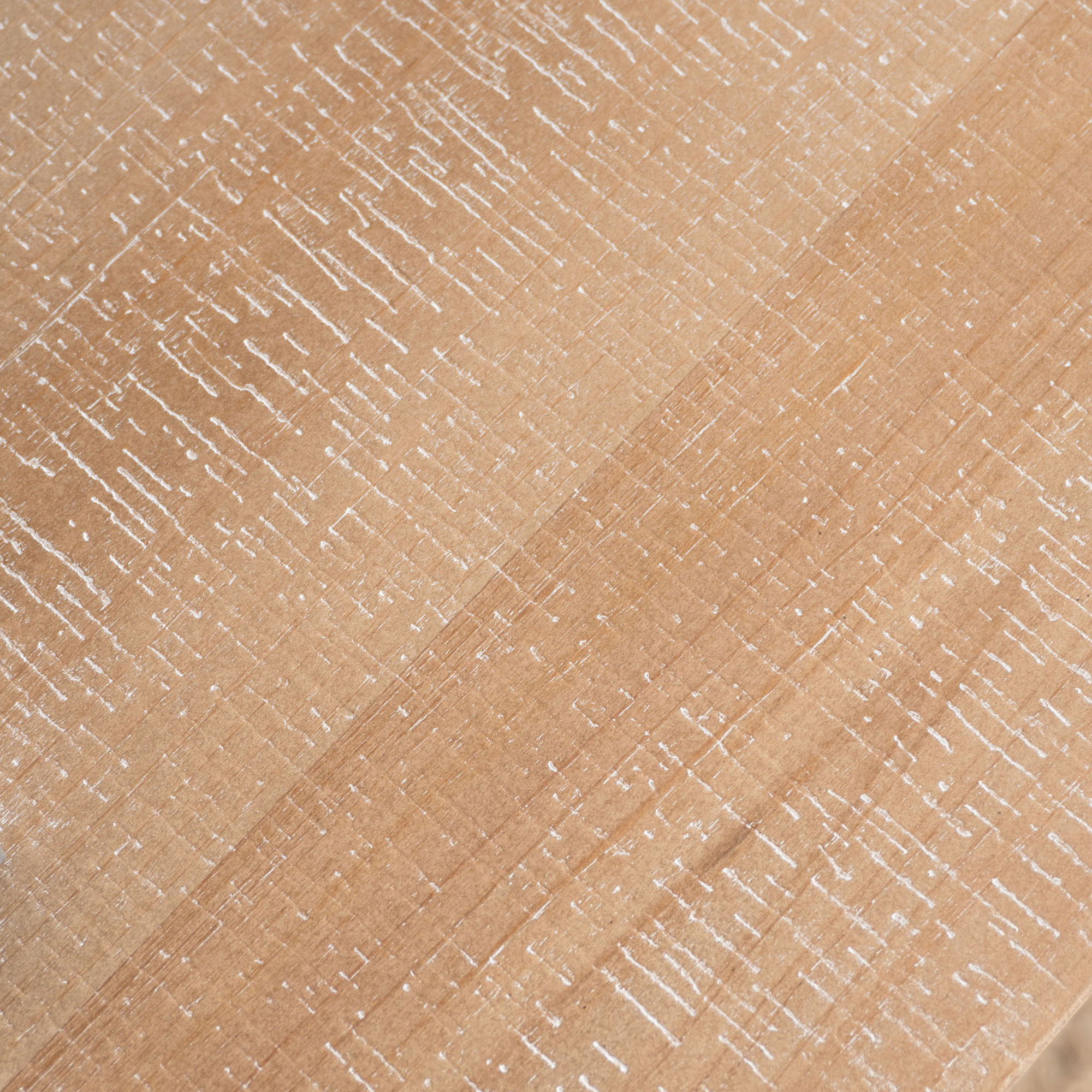 Modern Rustic Console Table, Wood Entryway Table With Shelf & Decorative Bead Detail - Natural