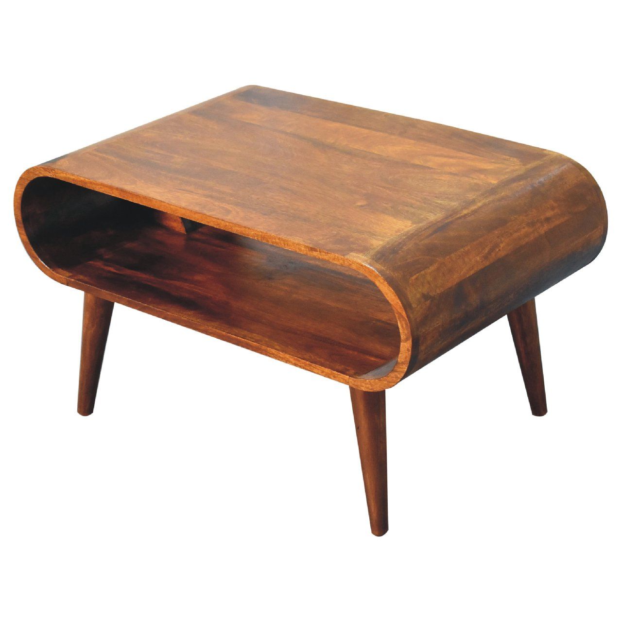 Solid Wood Open Coffee Table