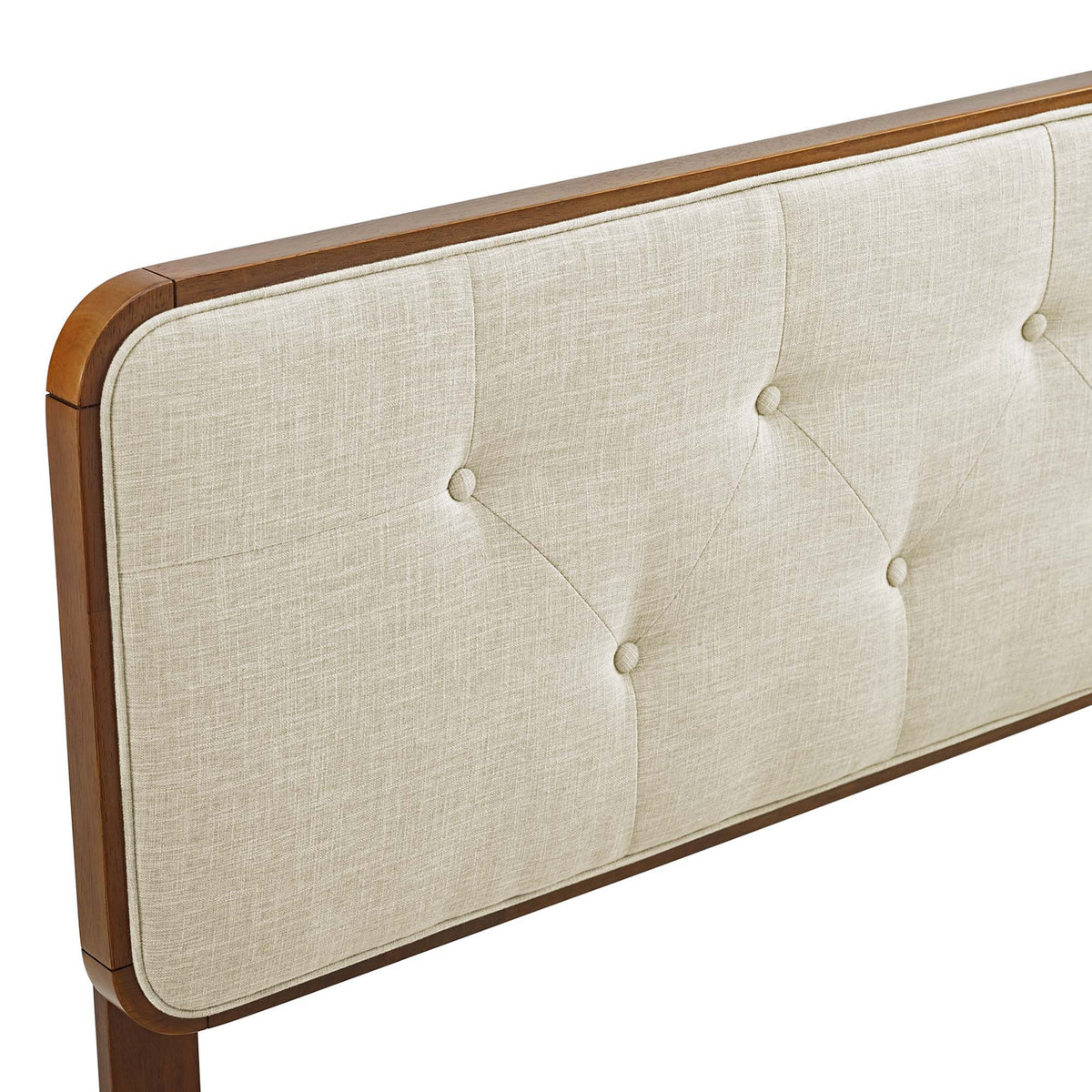 Collins Tufted Fabric and Wood King Headboard by Modway