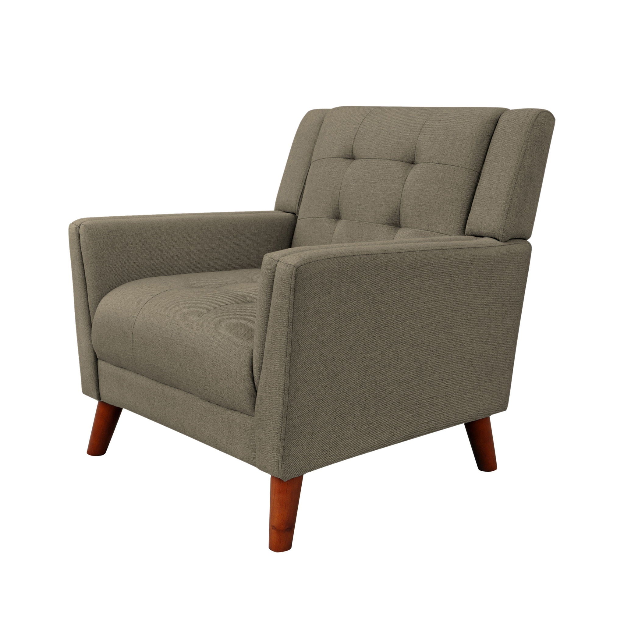 Luminaesque - Fabric Upholstered Armchair With Tufted Back