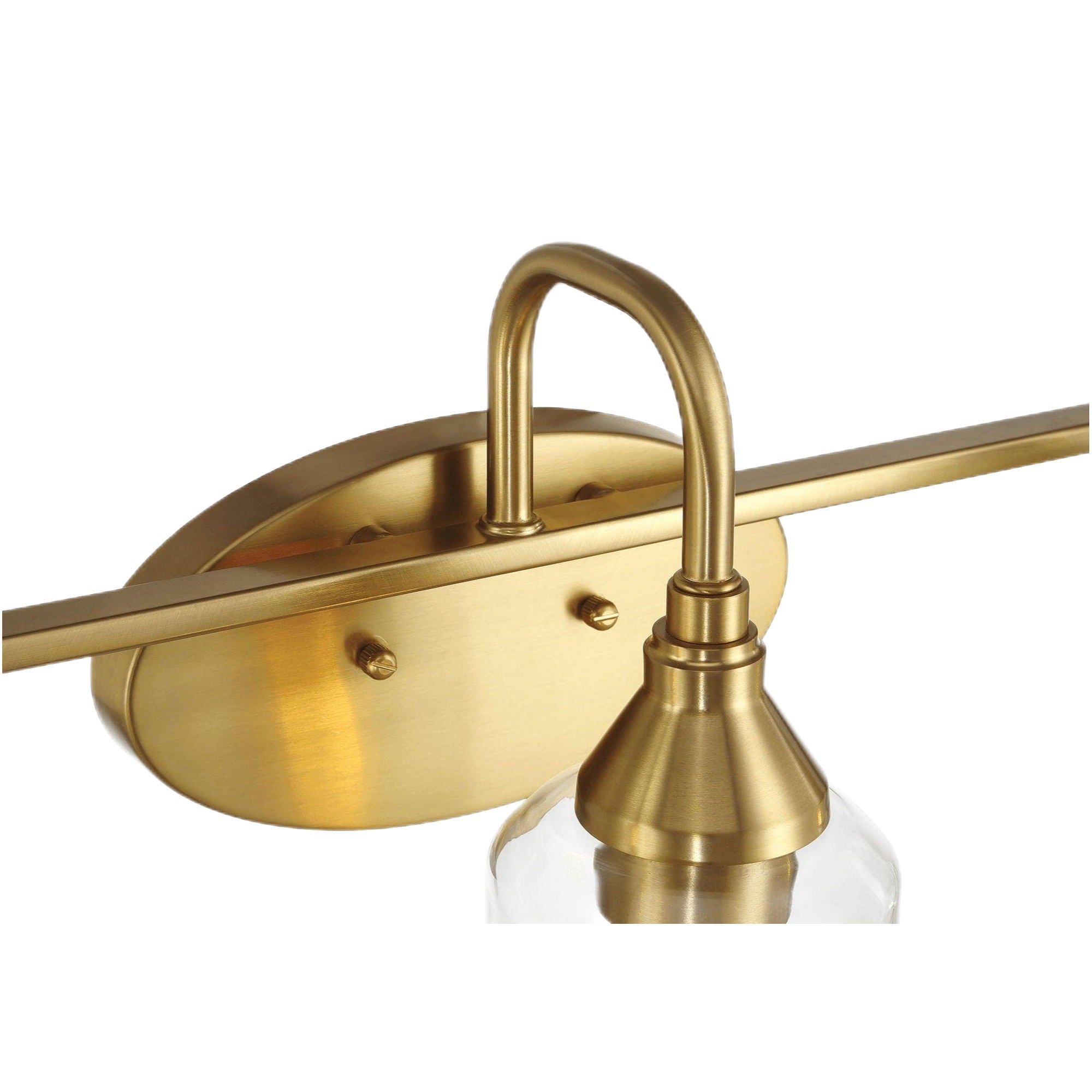 Twilight - 3 Lights Brush Contemporary Vanity Light - Clear / Gold