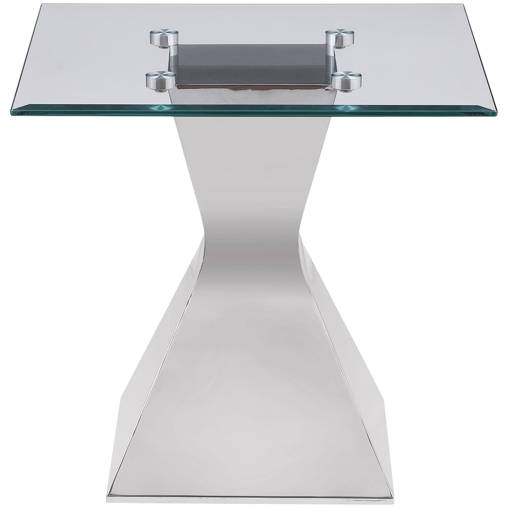 Jenny 2-piece Rectangular Coffee and End Table Set Chrome