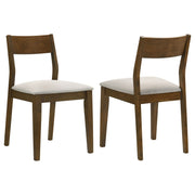 Coaster Fine Furniture Almonte - Dining Chair Upholstered Seat (Set of 2) - Dark Brown | Meri Furniture