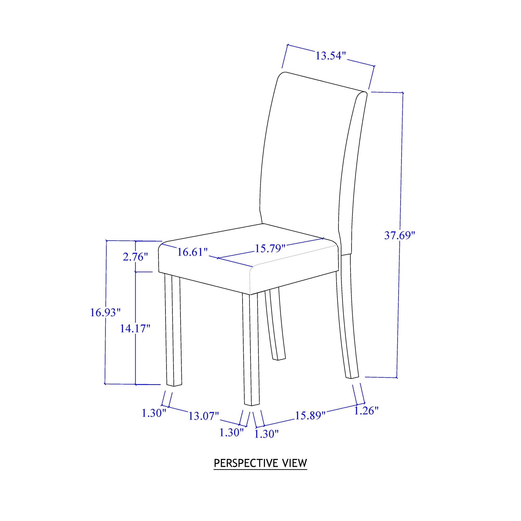 Dining Table Set With 4 Chairs, 5 Piece Set - Gray