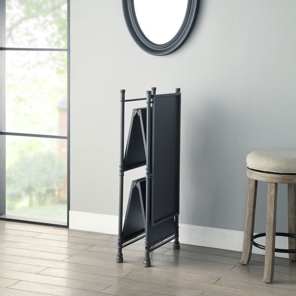 ACME Cordelia - Console Table - Sandy Black, Dark Bronze Hand-Brushed Finish | Meri Furniture
