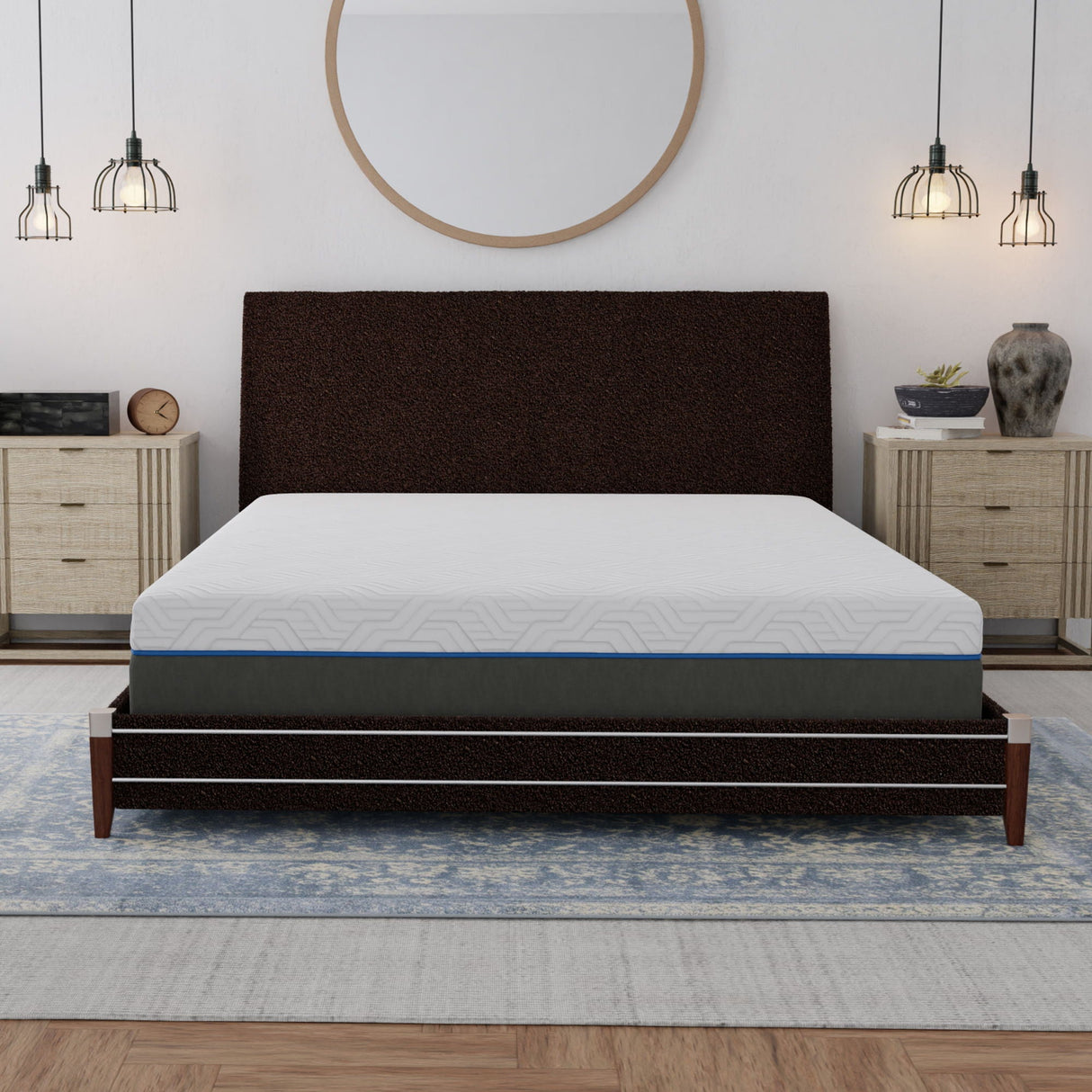 12" Firm Copper Gel Infused Memory Foam Mattress