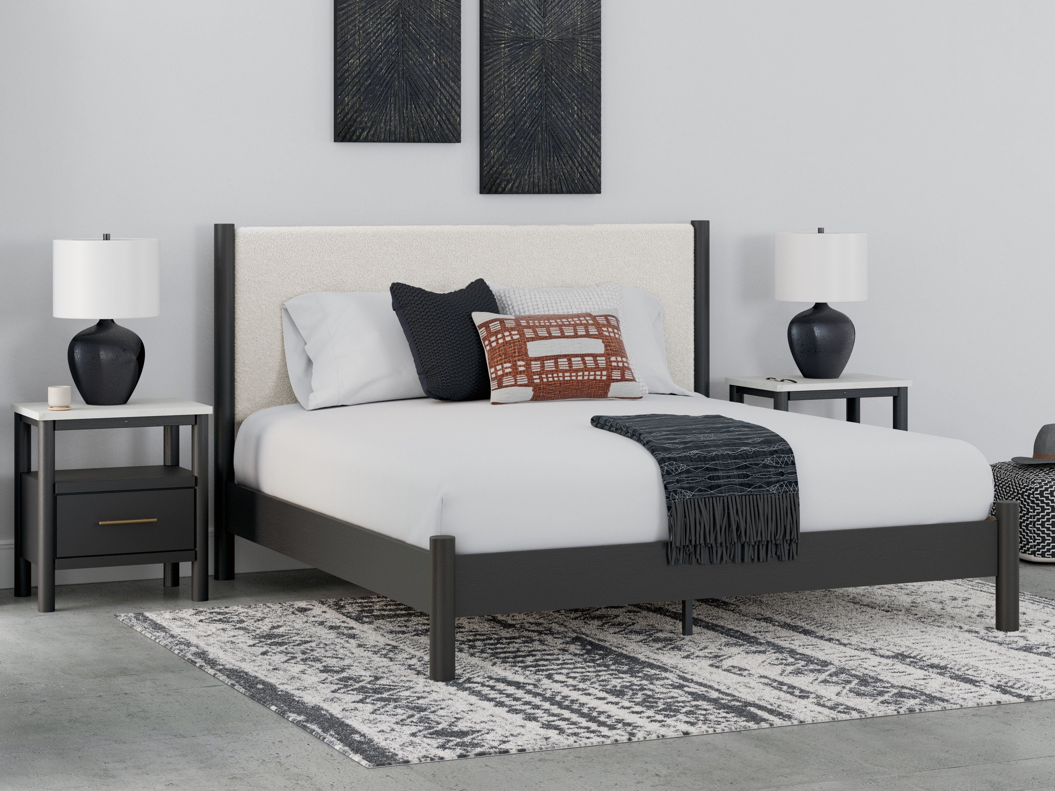 Signature Design by Ashley® Cadmori - Upholstered Panel Bed | Meri Furniture