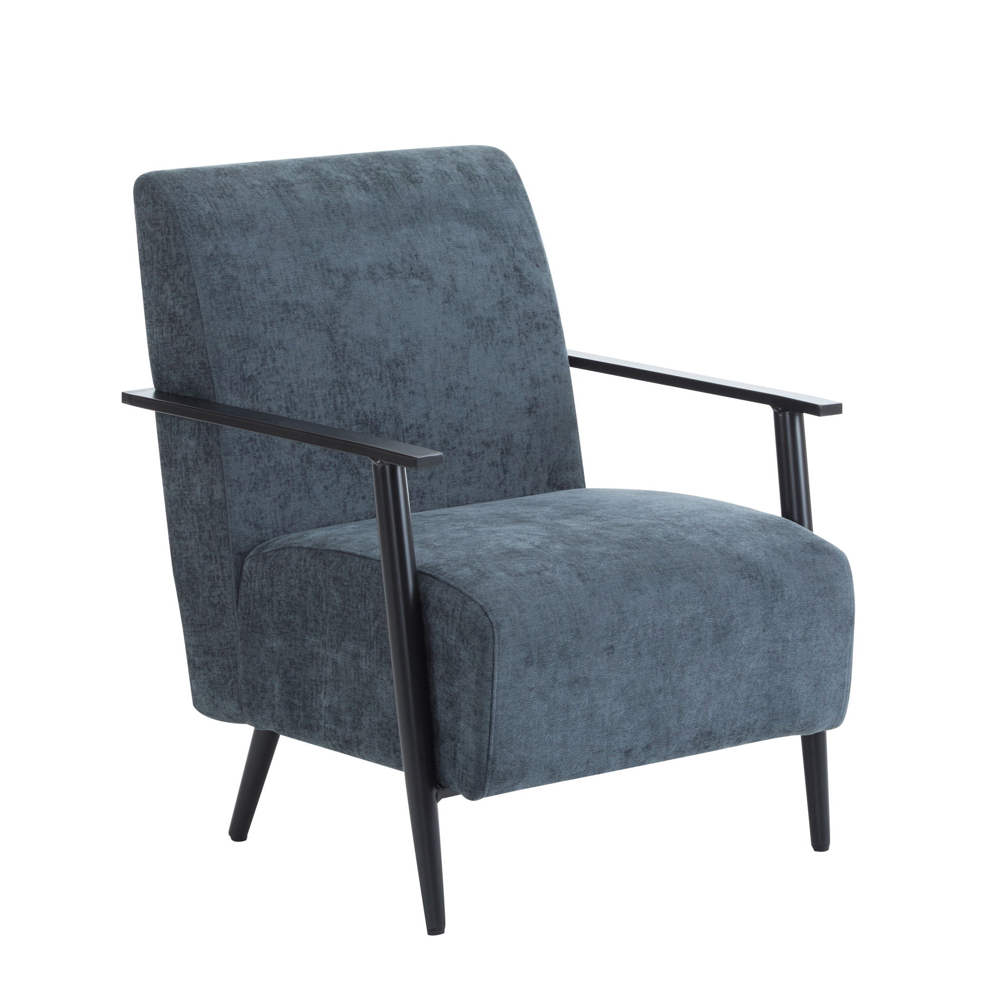 Modern Lounge Chair With Polyester Upholstery
