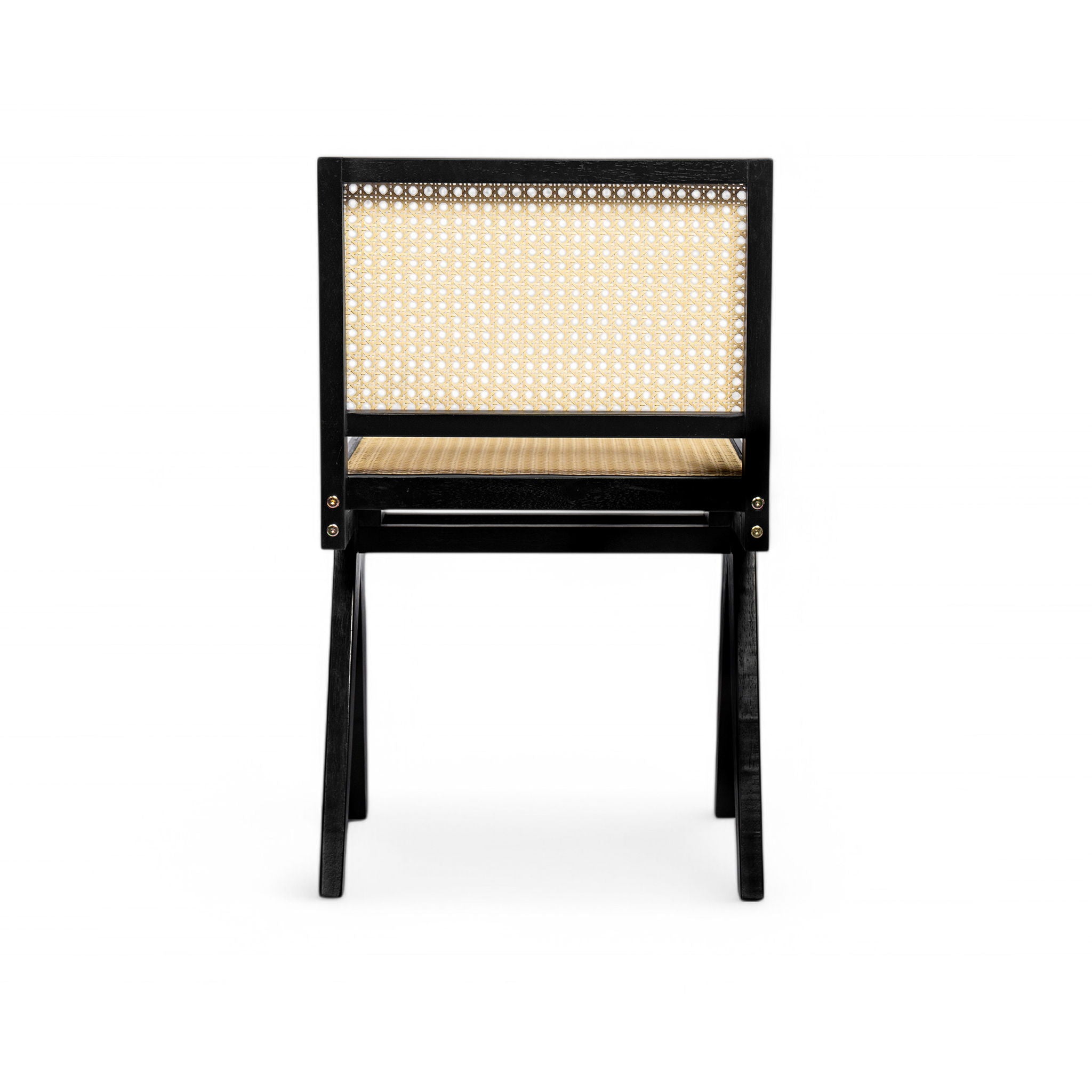 Chandigarh Dining Room Chairs With Natural Rattan (Set of 2)