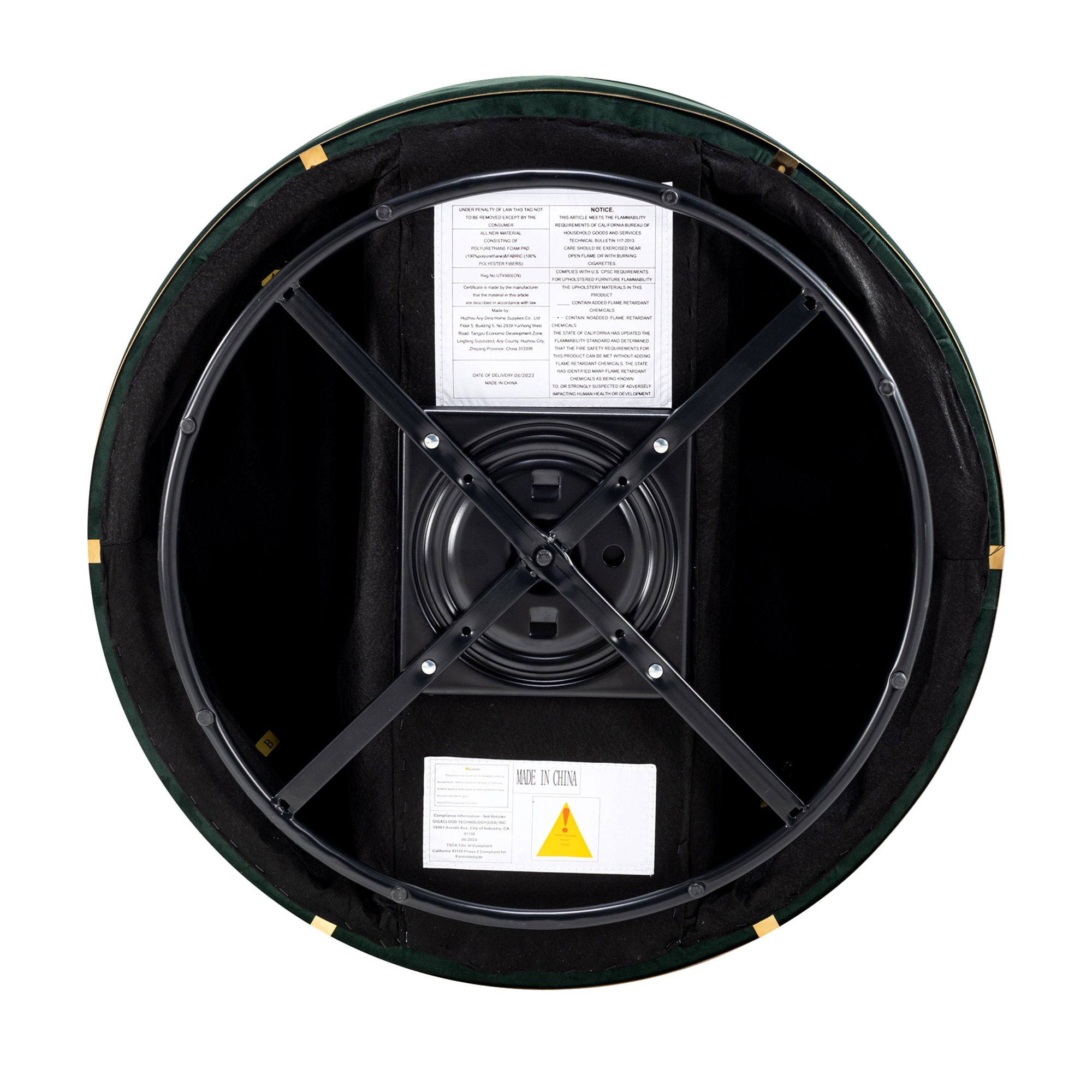 360 Degree Swivel Over Sized Upholstered Barrel Chair