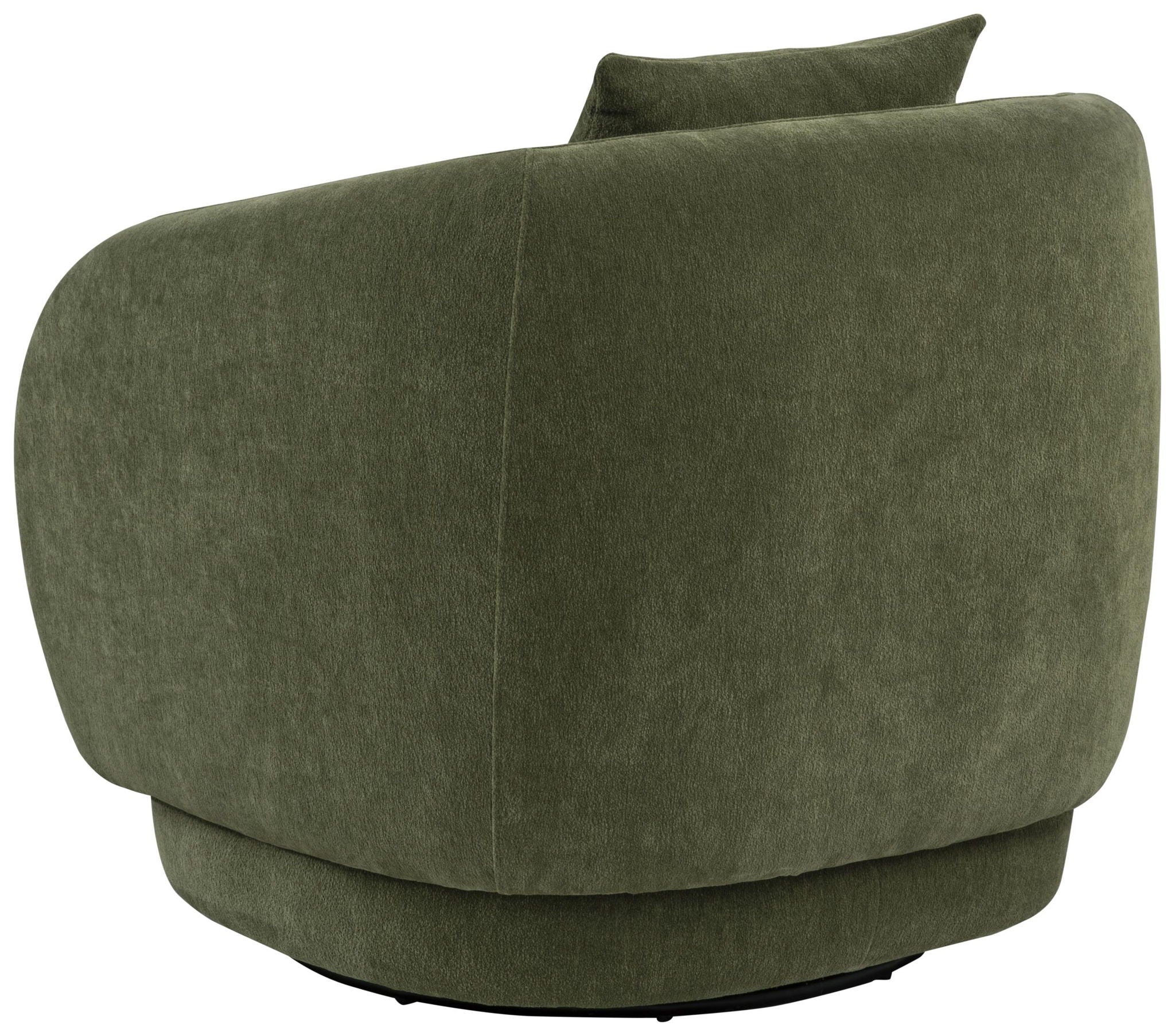 Arnaud Chenille Upholstered Swivel Accent Chair Green