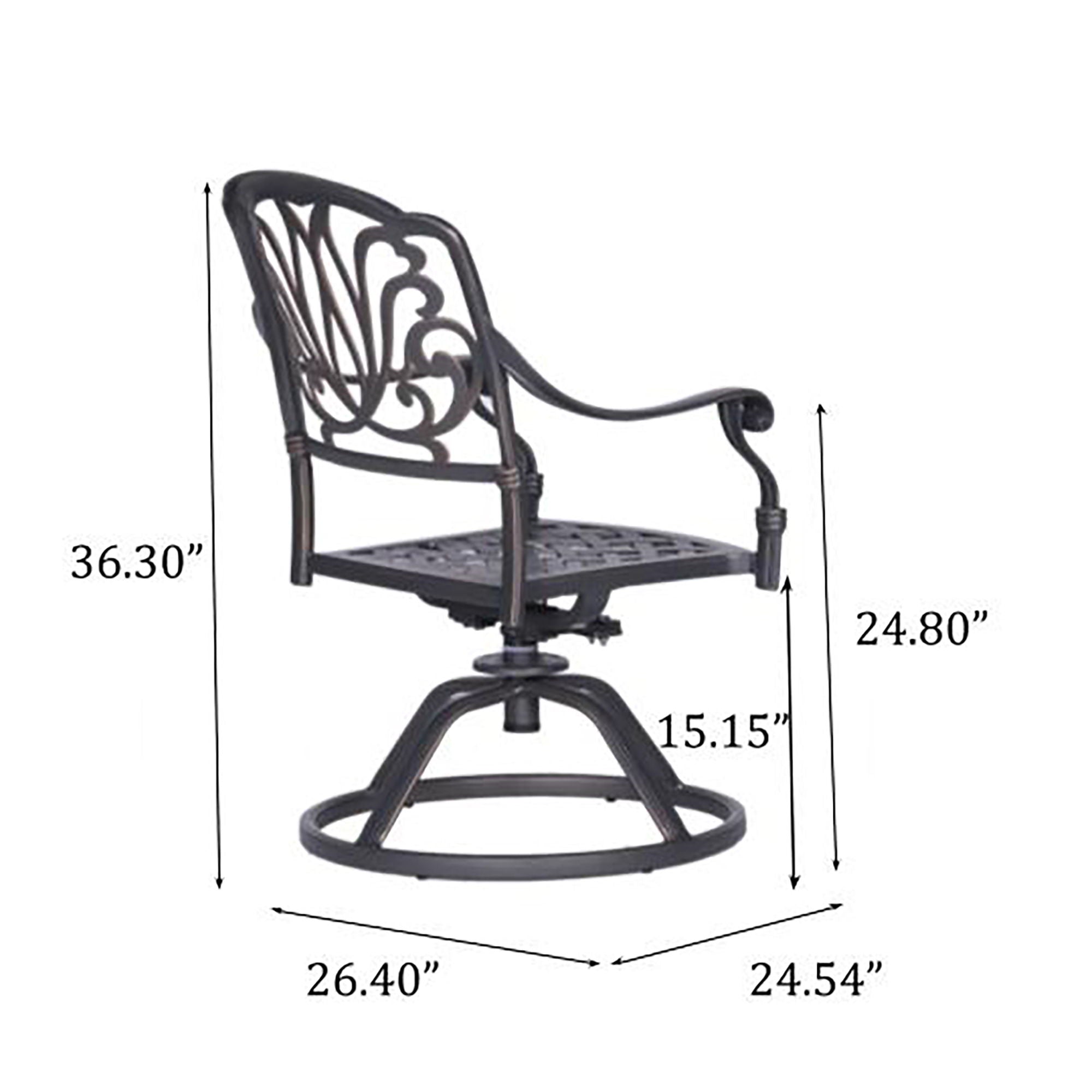 Square 8 Person 64" Long Aluminum Dining Set With Cushions